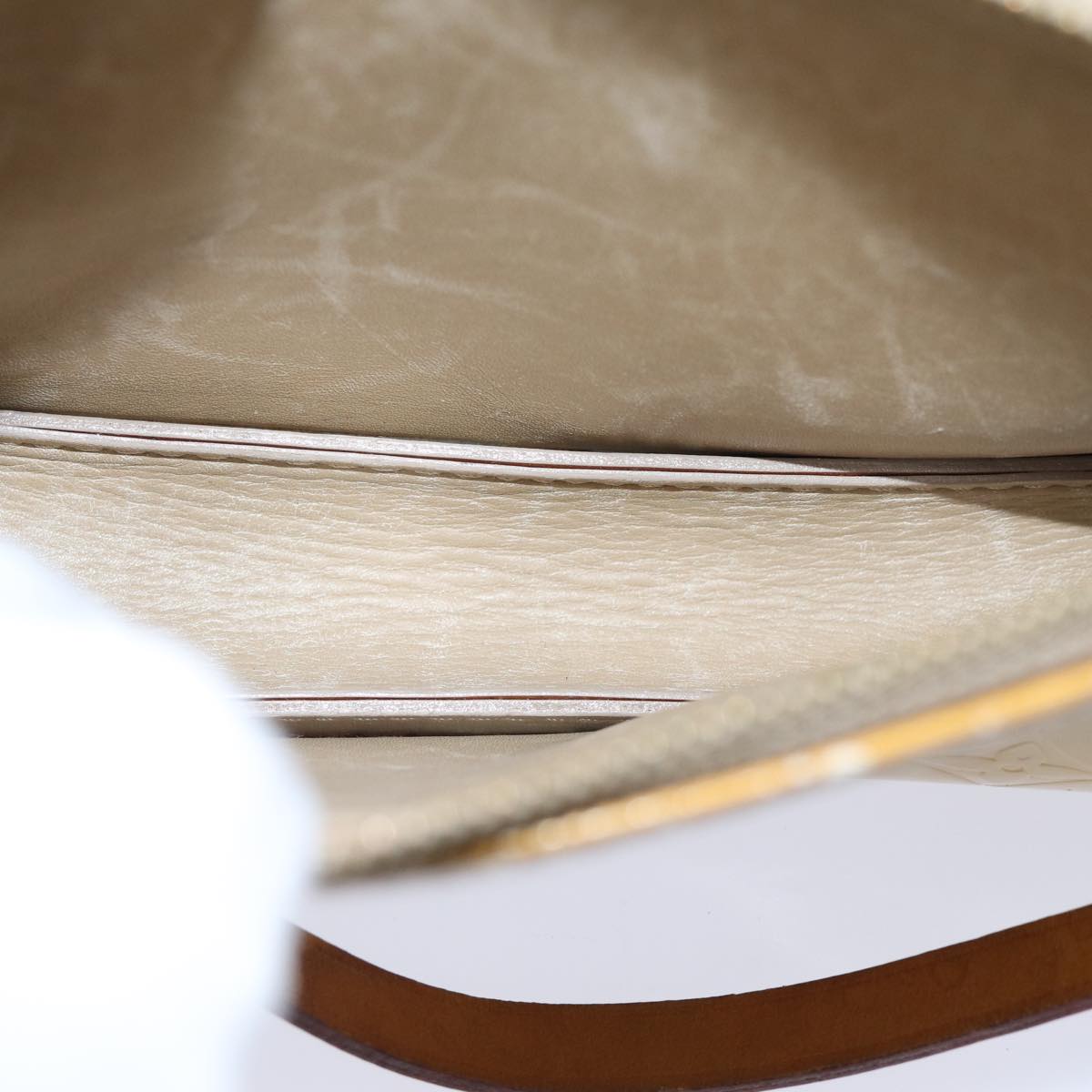 LOUIS VUITTON Monogram Vernis Lexington Accessory Pouch Beige M91010 89339