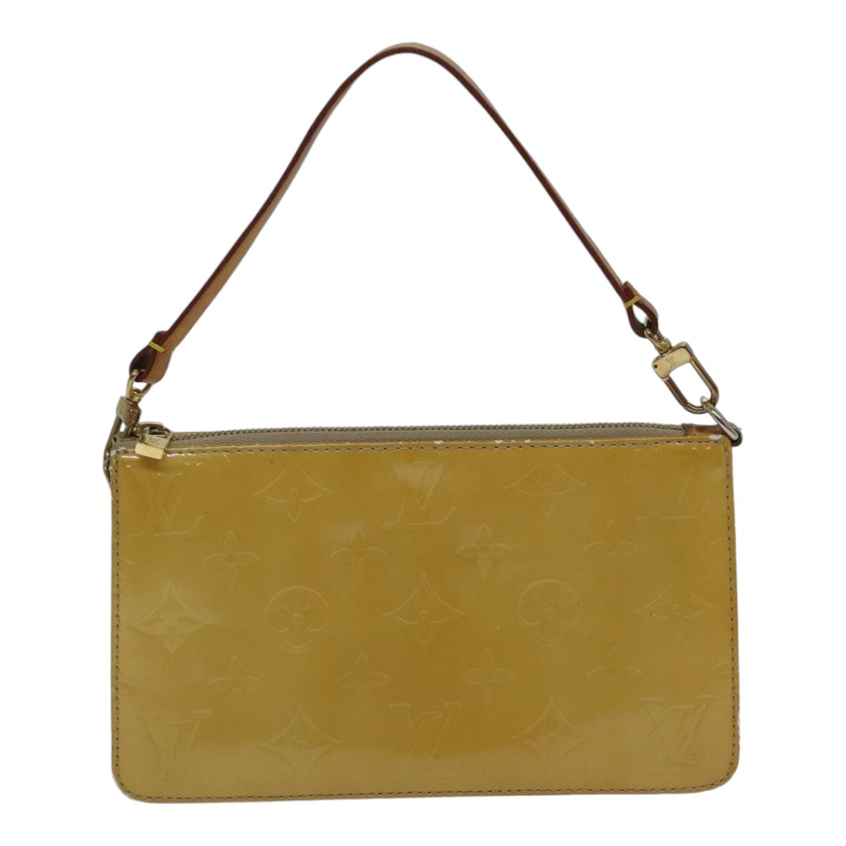 LOUIS VUITTON Monogram Vernis Lexington Accessory Pouch Beige M91010 89339