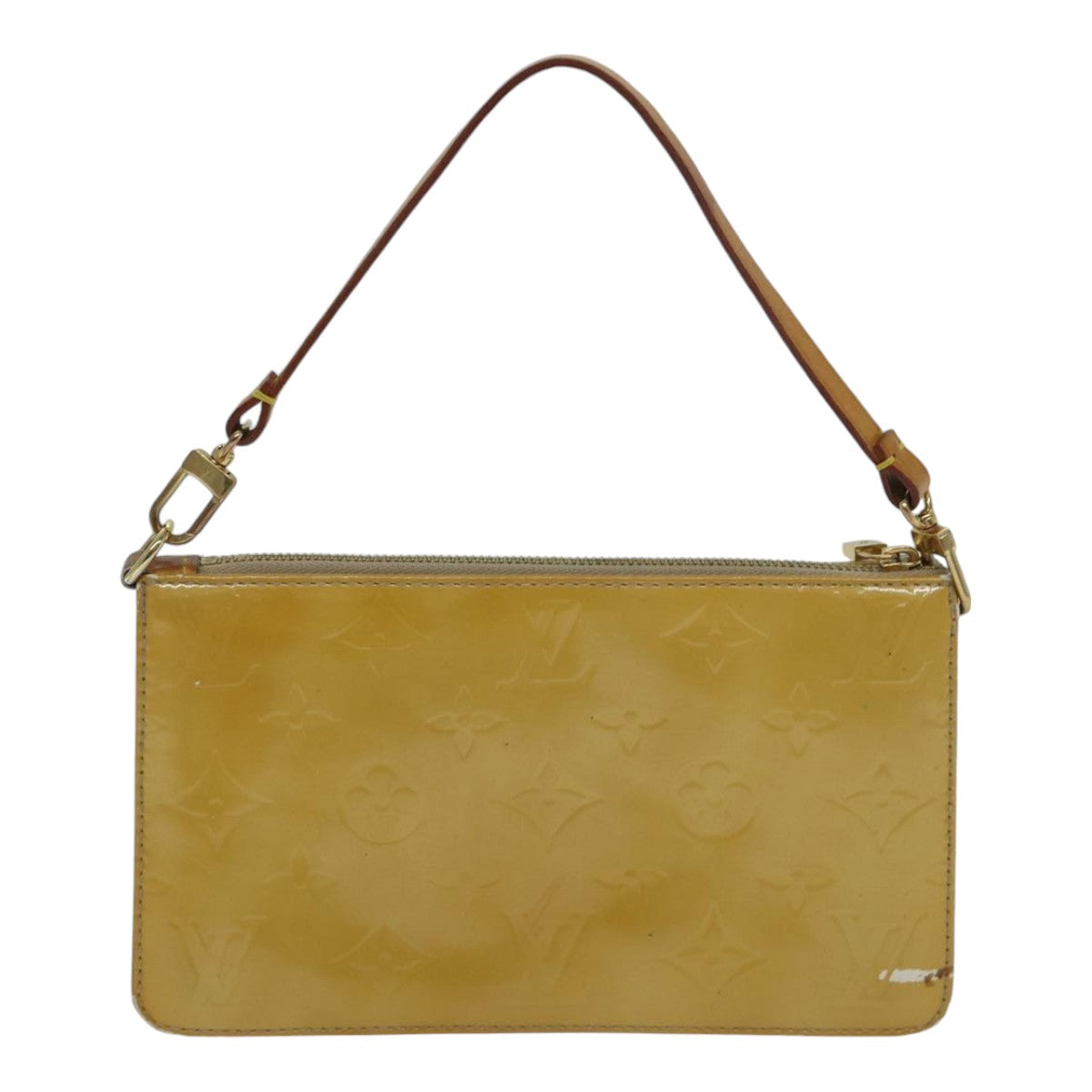 LOUIS VUITTON Monogram Vernis Lexington Accessory Pouch Beige M91010 89339