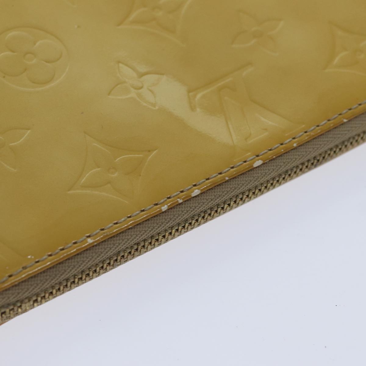 LOUIS VUITTON Monogram Vernis Lexington Accessory Pouch Beige M91010 89339