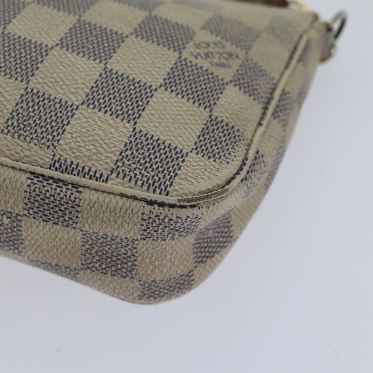 LOUIS VUITTON Damier Azur Pochette Accessoires Pouch N51986 LV 89340
