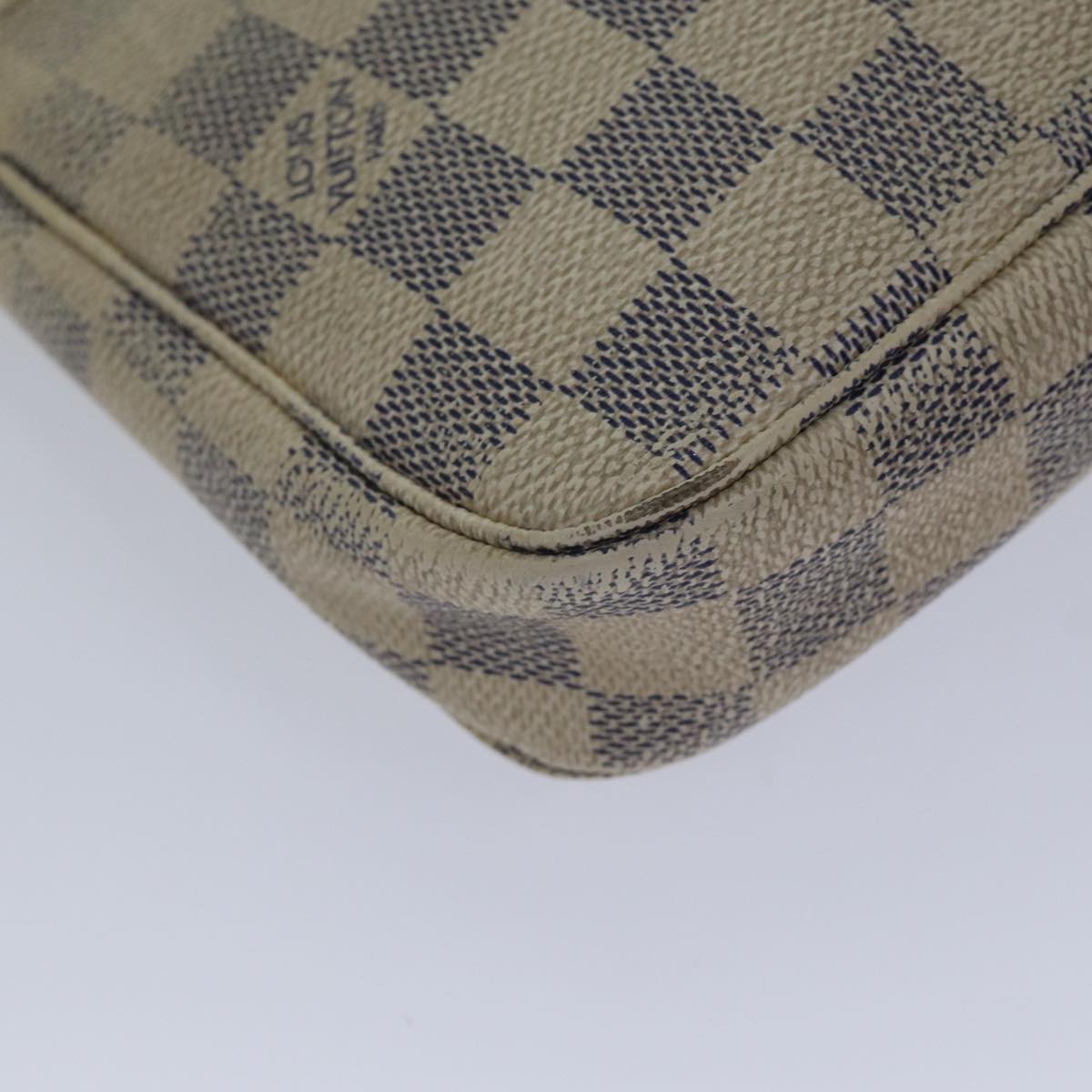 LOUIS VUITTON Damier Azur Pochette Accessoires Pouch N51986 LV 89340