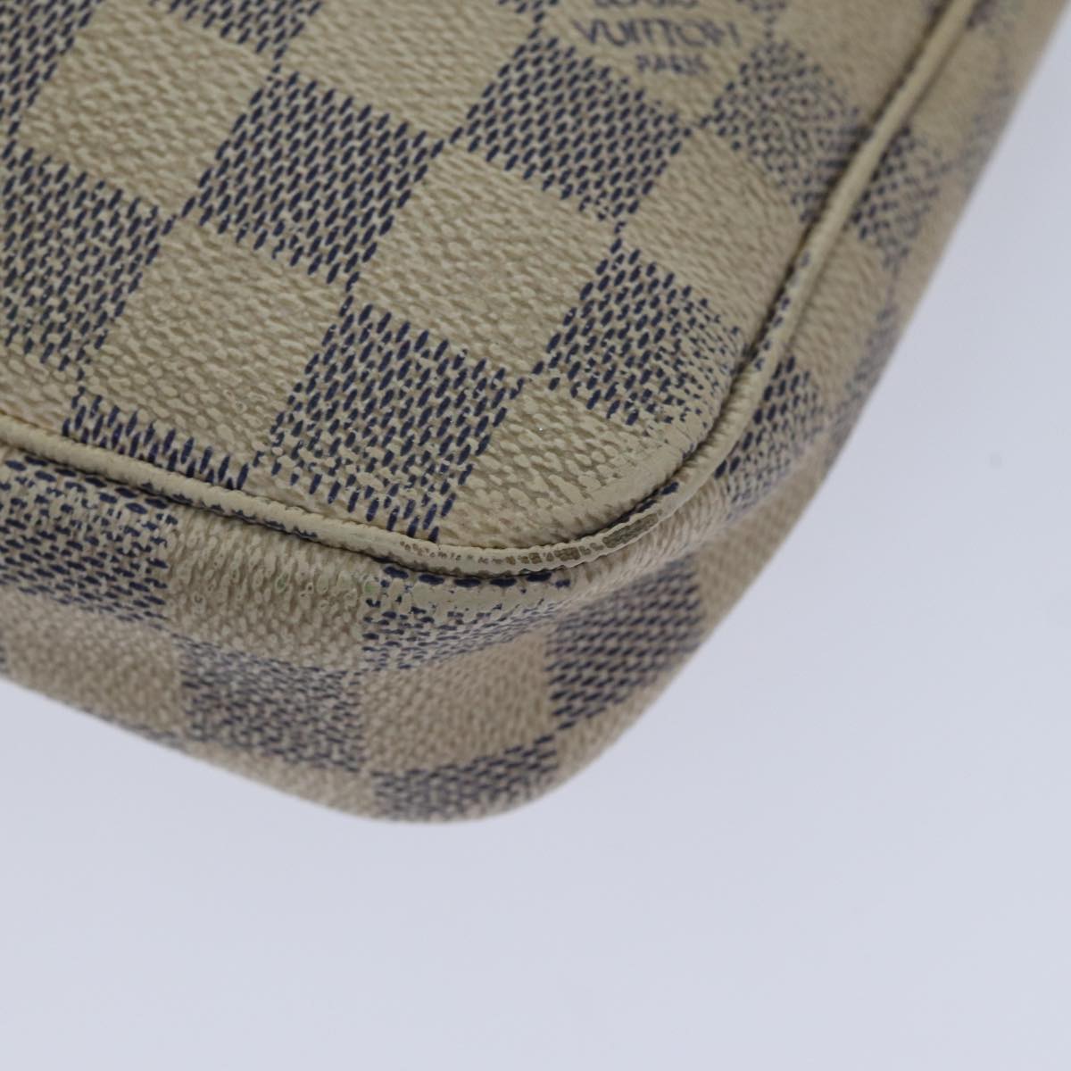 LOUIS VUITTON Damier Azur Pochette Accessoires Pouch N51986 LV 89340