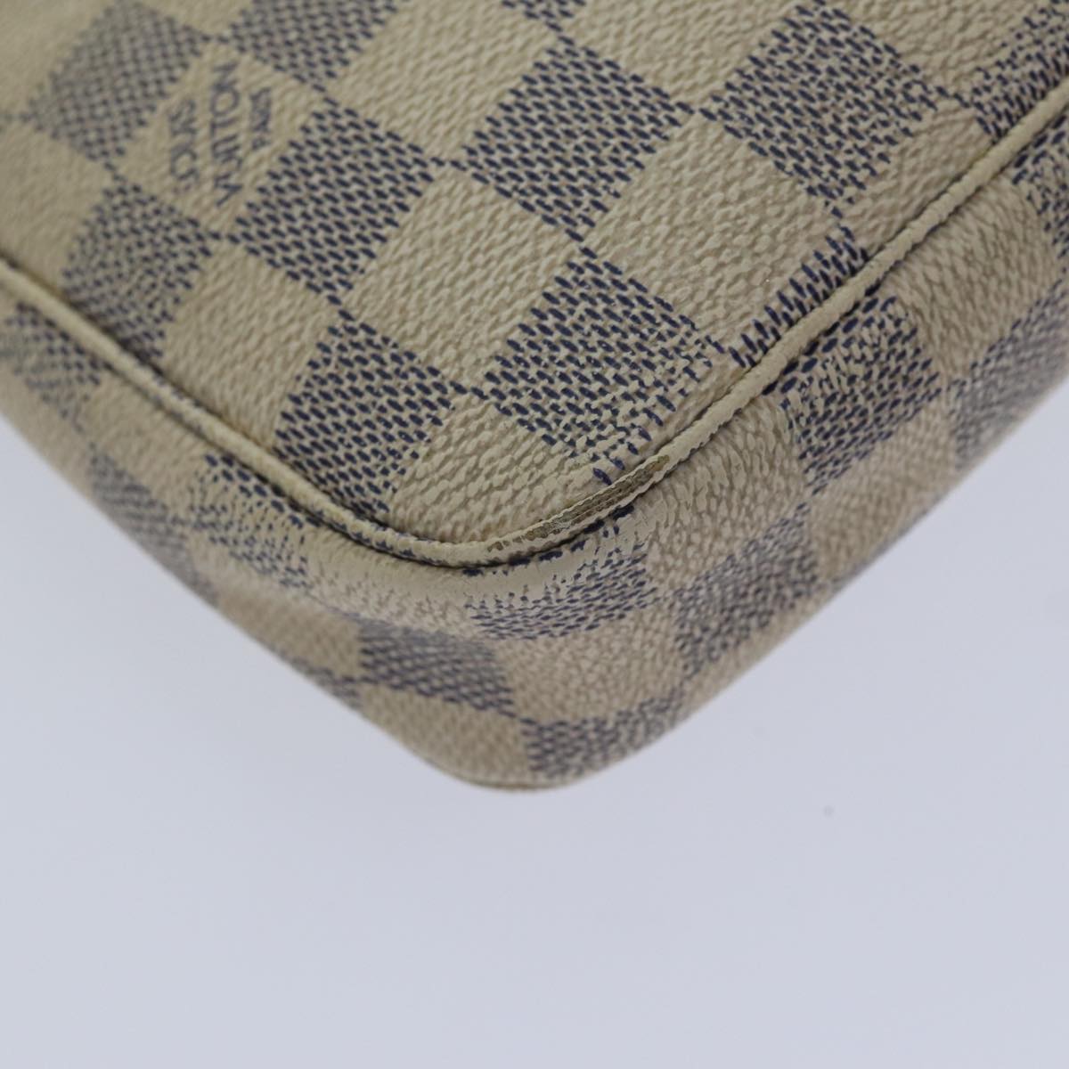 LOUIS VUITTON Damier Azur Pochette Accessoires Pouch N51986 LV 89340