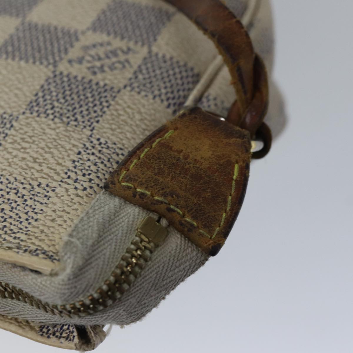 LOUIS VUITTON Damier Azur Pochette Accessoires Pouch N51986 LV 89340