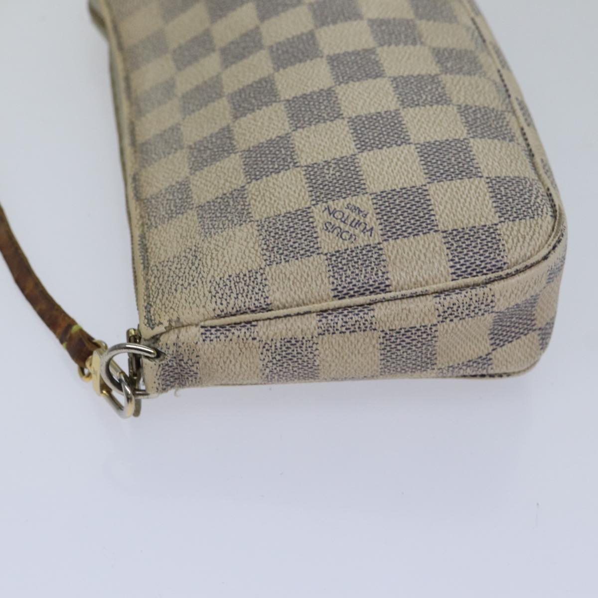 LOUIS VUITTON Damier Azur Pochette Accessoires Pouch N51986 LV 89340