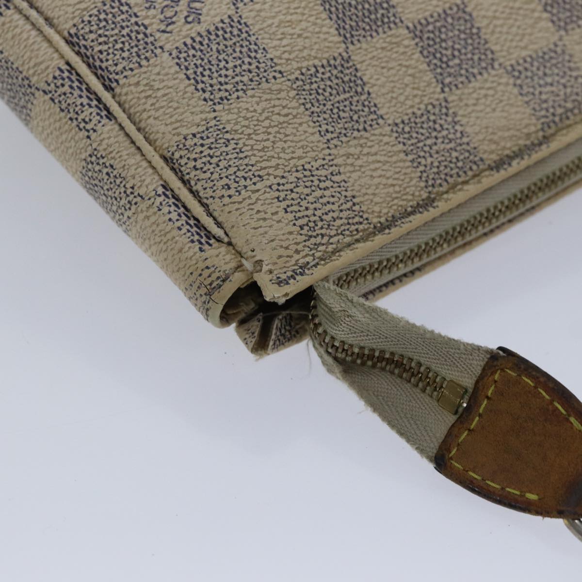 LOUIS VUITTON Damier Azur Pochette Accessoires Pouch N51986 LV 89340