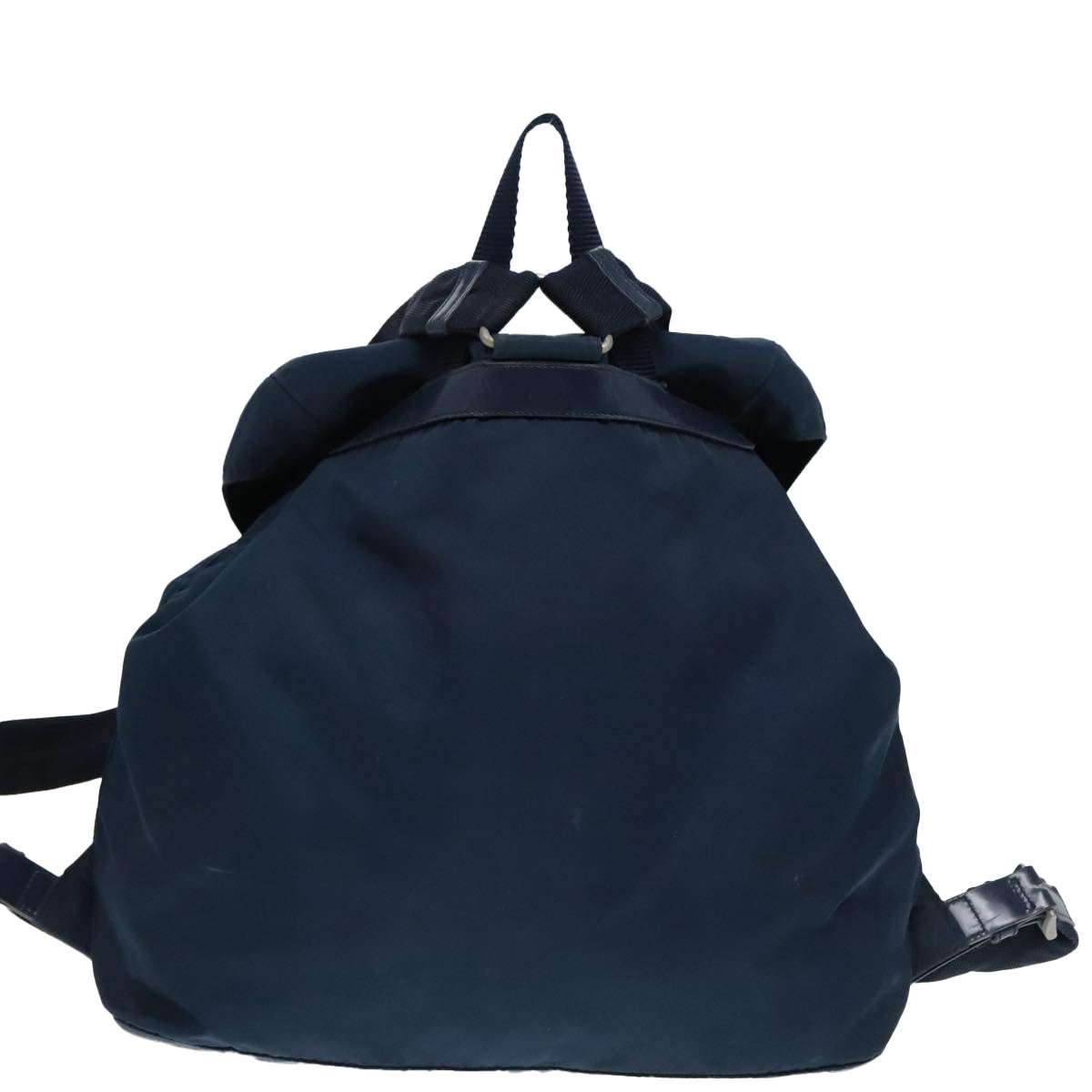 Luxury Prada Backpack Nylon Navy Silver  89367