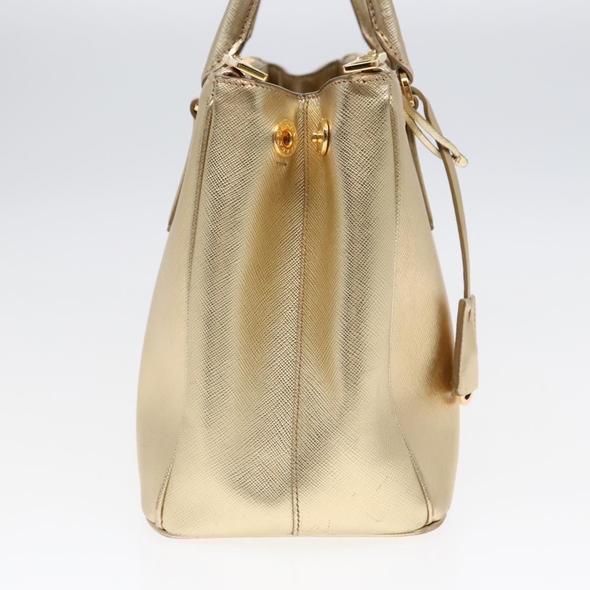 Luxury Prada Hand Bag Leather Gold  89411