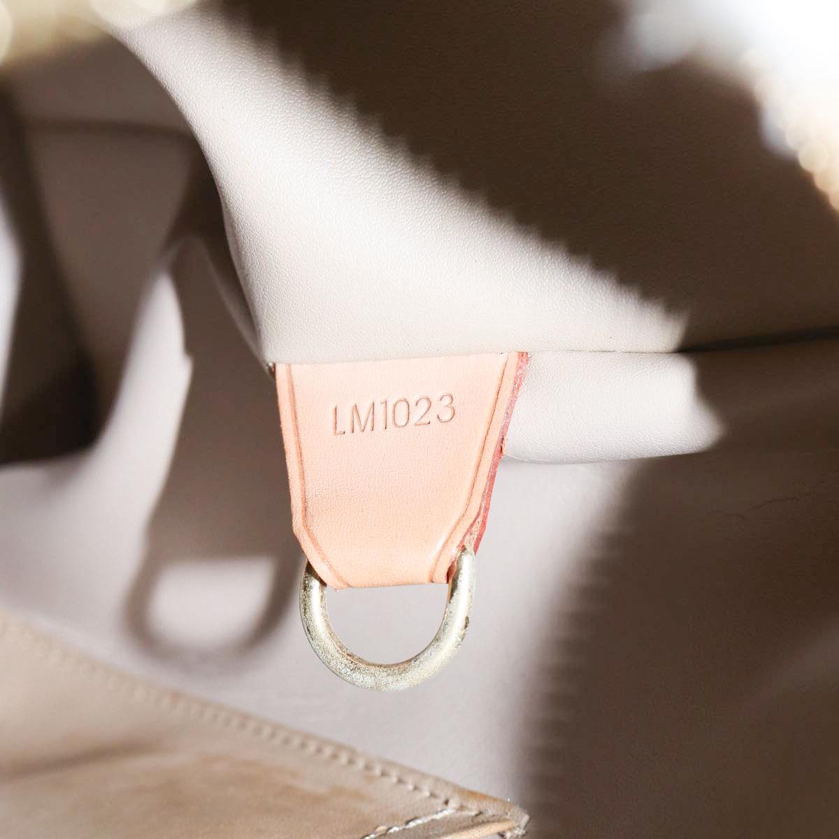 LOUIS VUITTON Monogram Vernis Houston Hand Bag Beige M91004 LV 89423