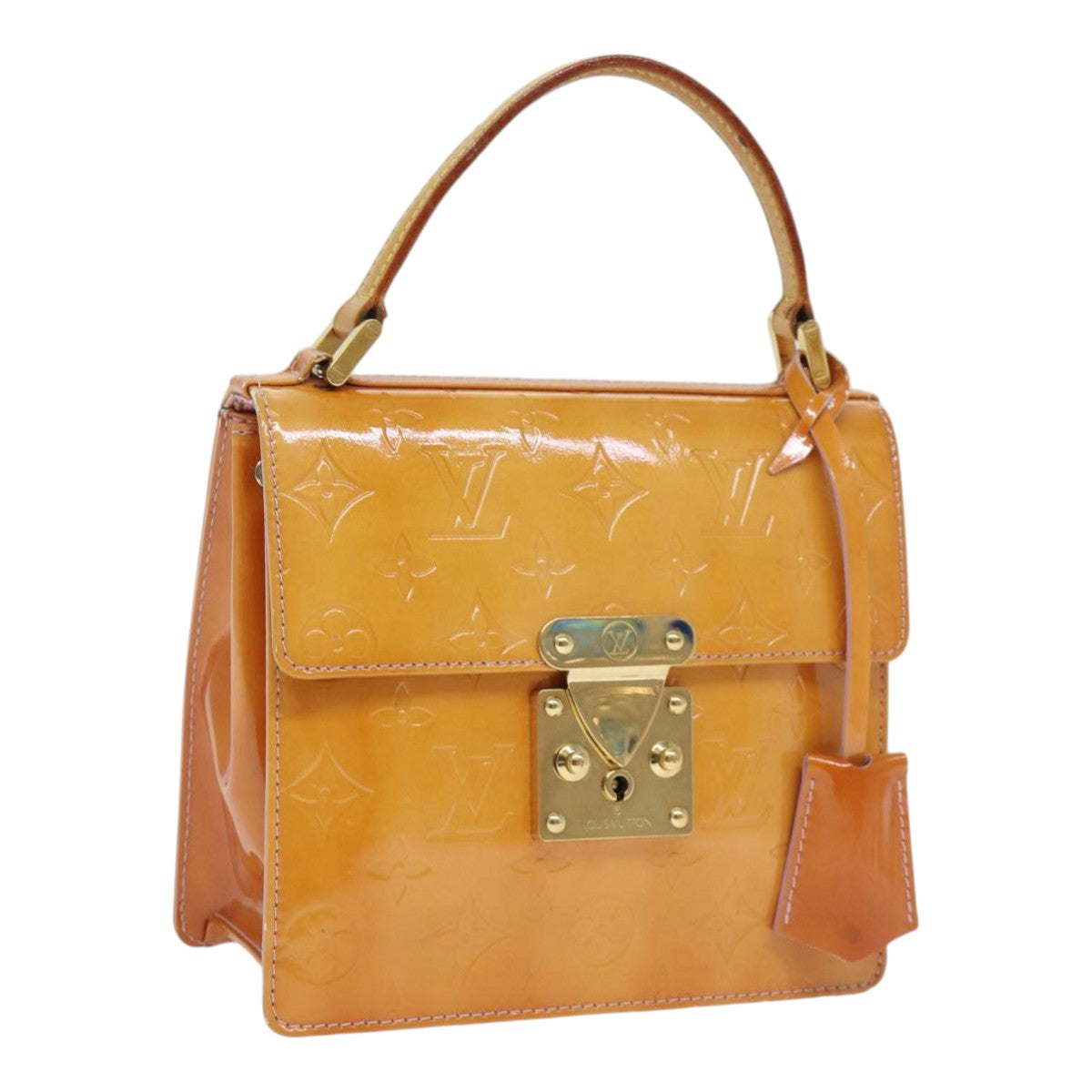 LOUIS VUITTON Vernis Spring Street Hand Bag Marshmallow Pink M91033 89424
