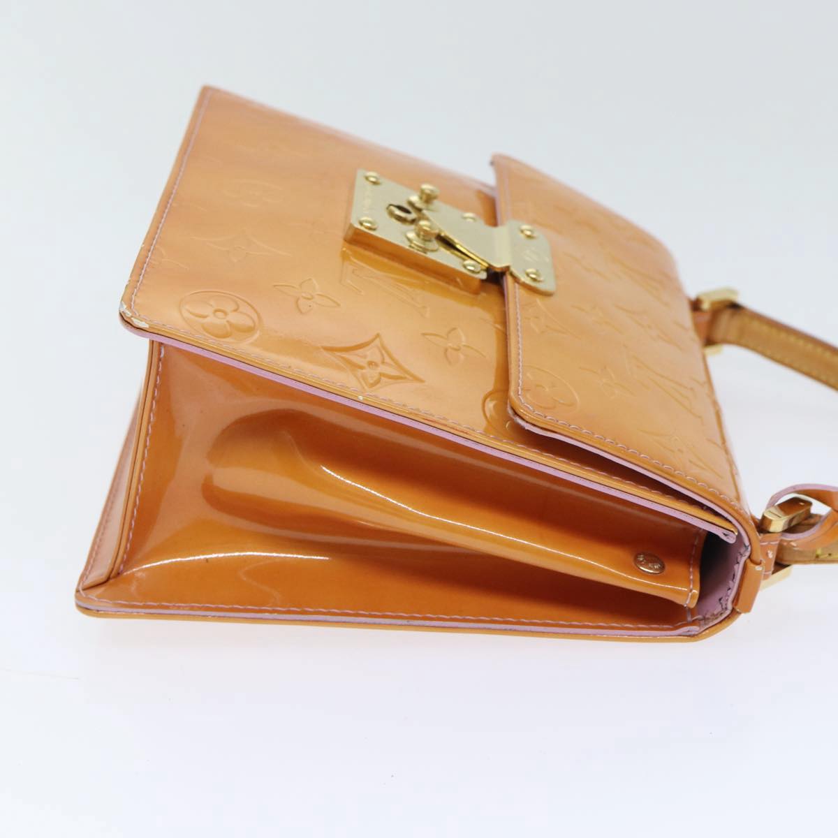 LOUIS VUITTON Vernis Spring Street Hand Bag Marshmallow Pink M91033 89424