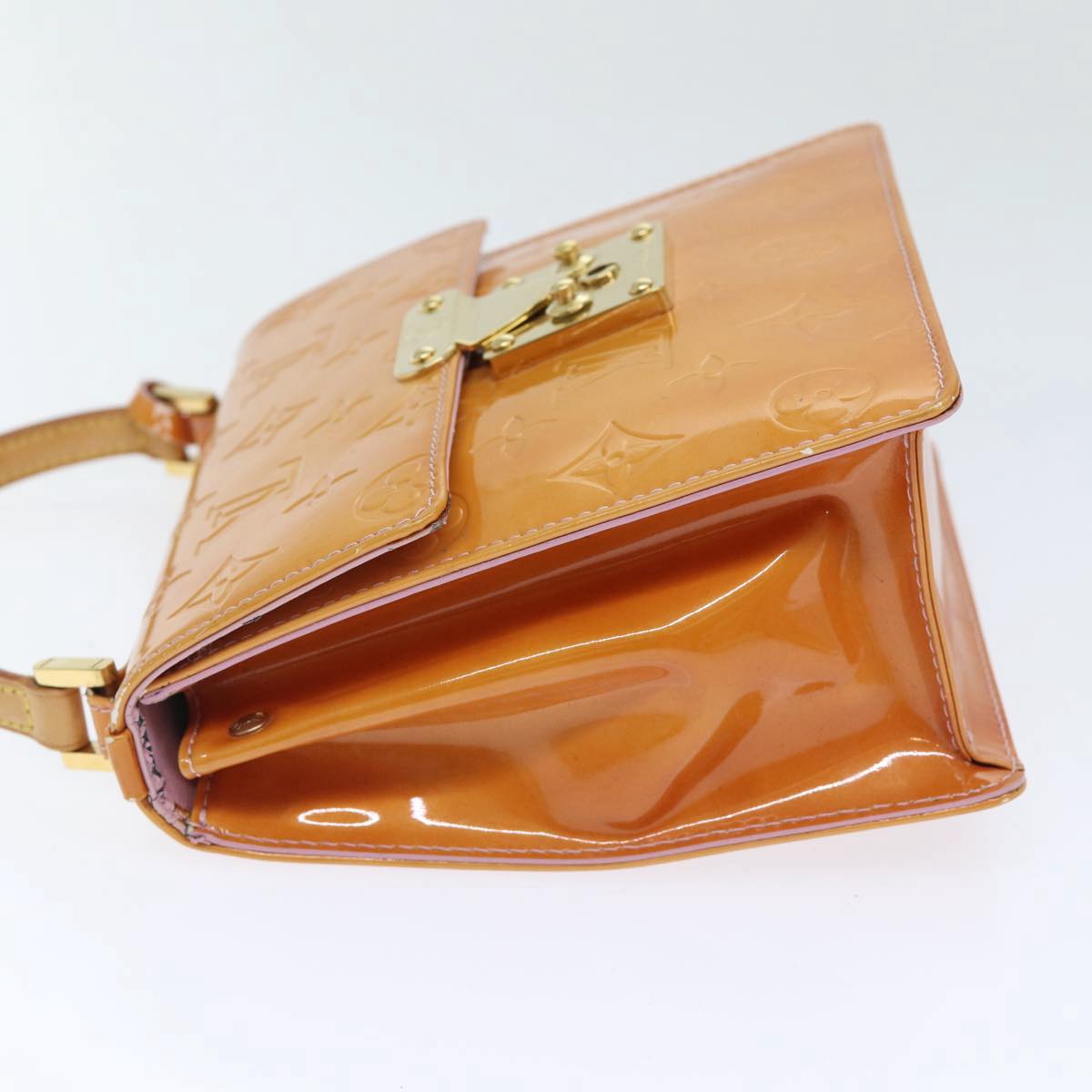 LOUIS VUITTON Vernis Spring Street Hand Bag Marshmallow Pink M91033 89424