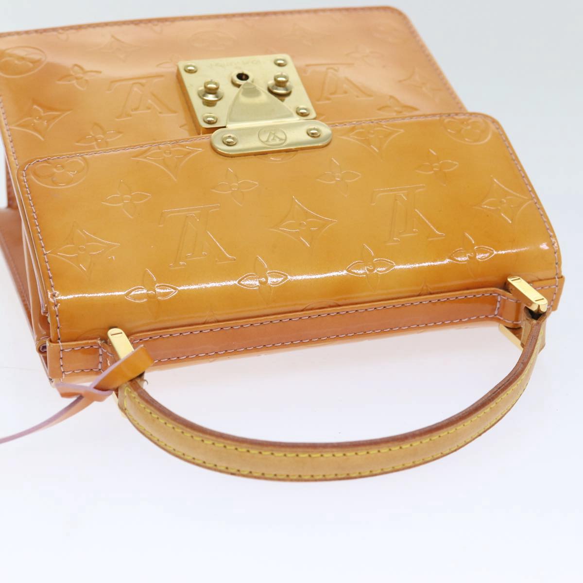 LOUIS VUITTON Vernis Spring Street Hand Bag Marshmallow Pink M91033 89424