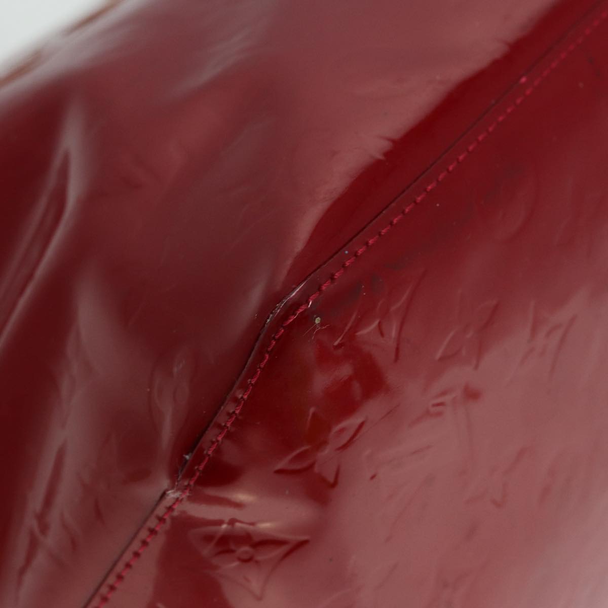 LOUIS VUITTON Monogram Vernis Bellevue GM Hand Bag Red M93587 LV 89431