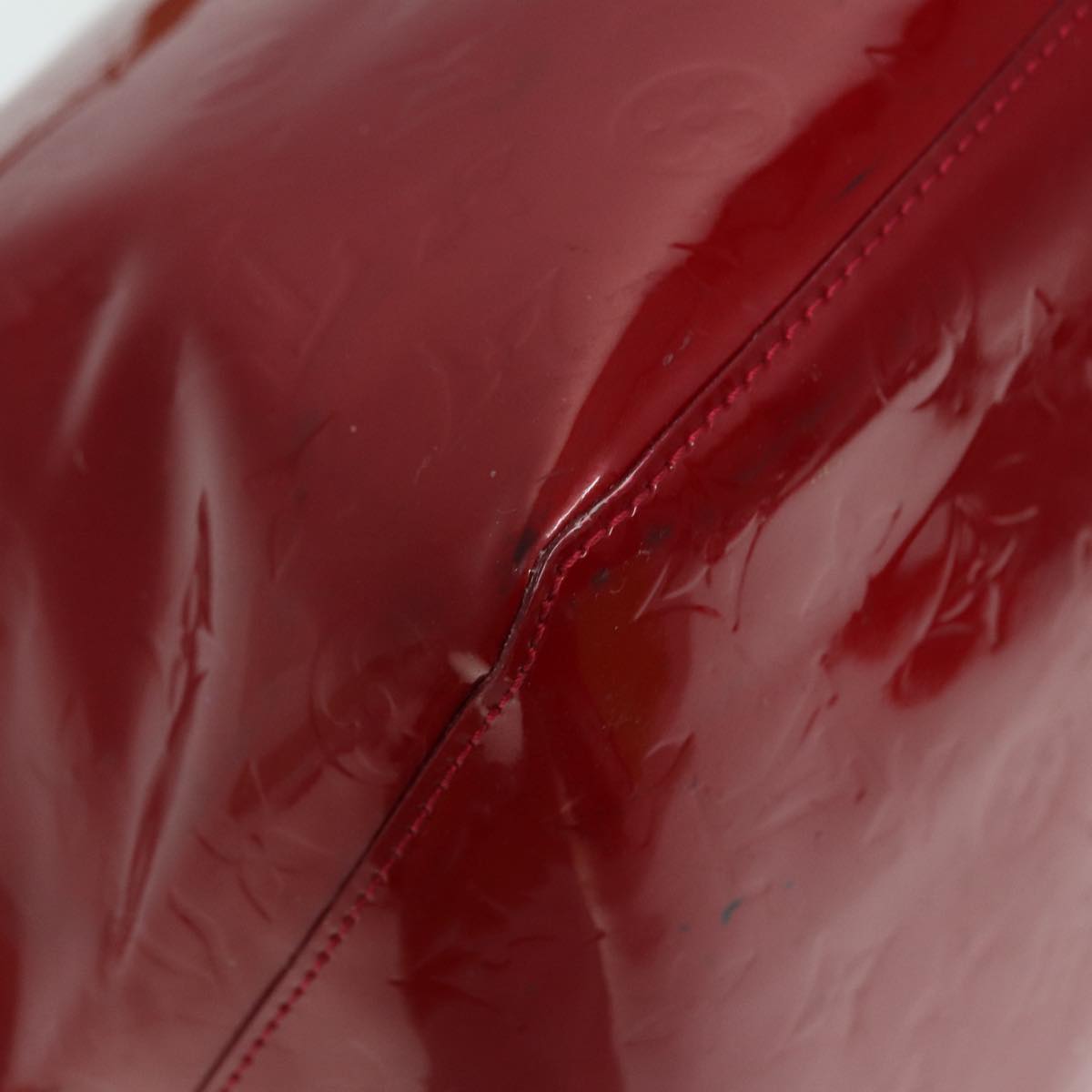 LOUIS VUITTON Monogram Vernis Bellevue GM Hand Bag Red M93587 LV 89431
