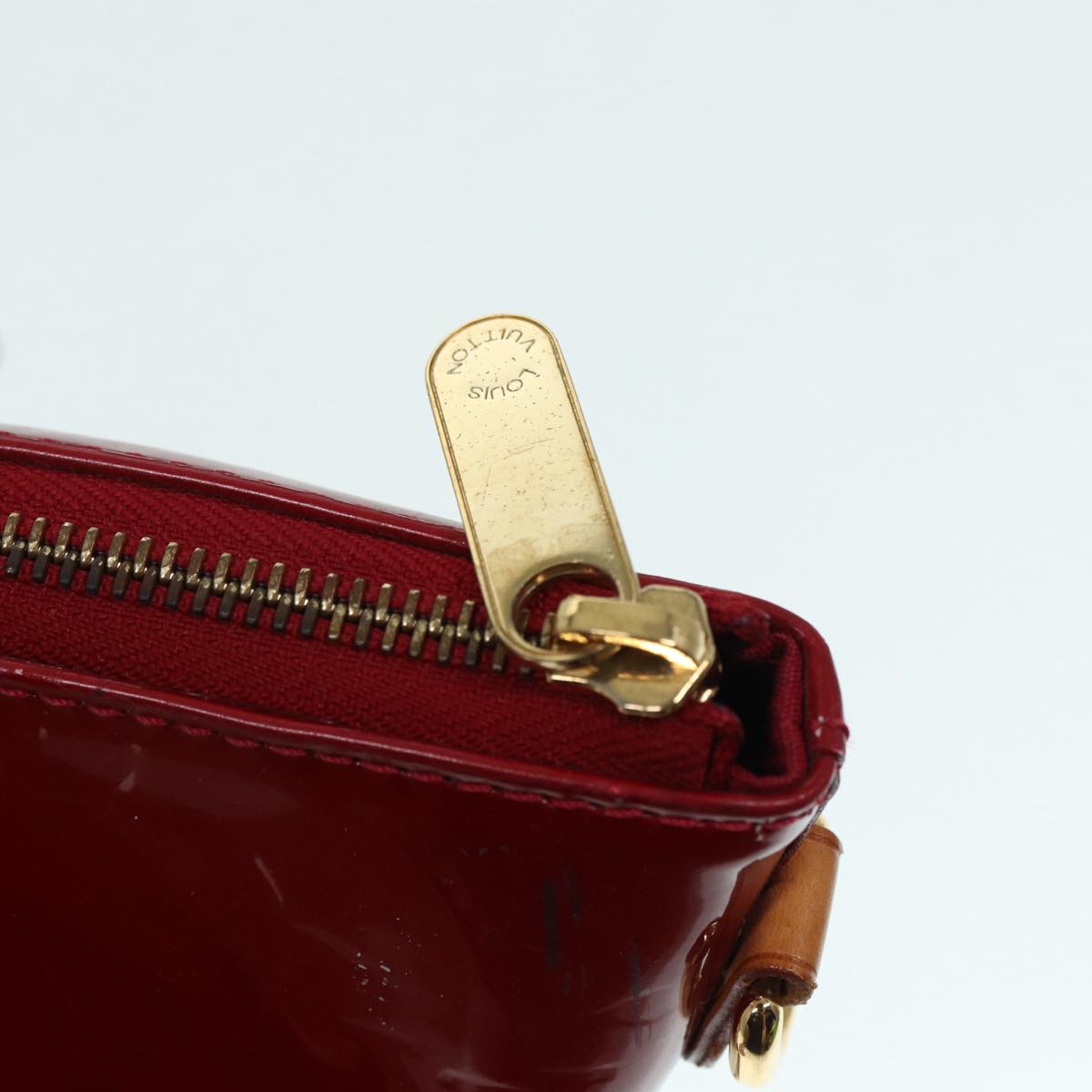 LOUIS VUITTON Monogram Vernis Bellevue GM Hand Bag Red M93587 LV 89431