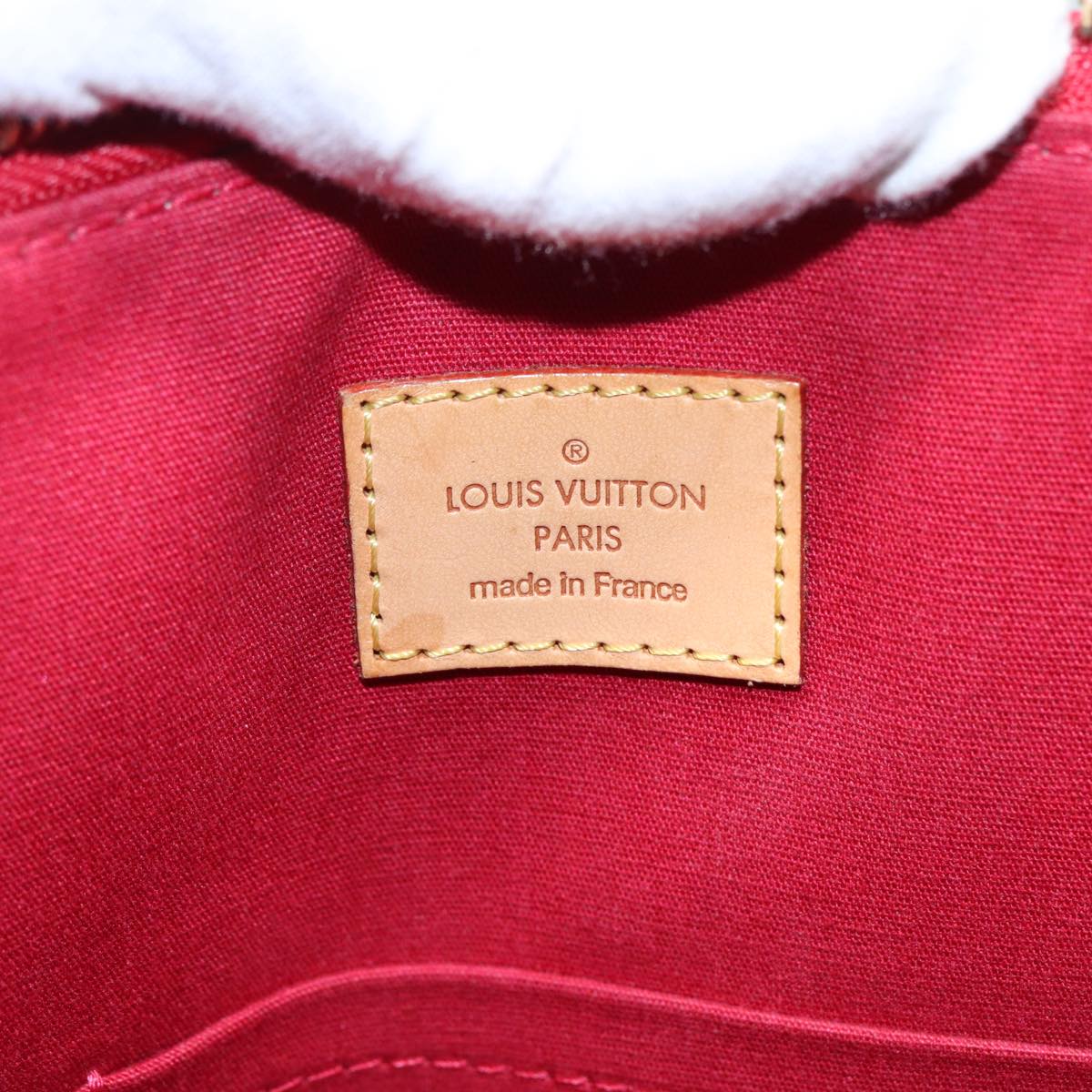 LOUIS VUITTON Monogram Vernis Bellevue GM Hand Bag Red M93587 LV 89431