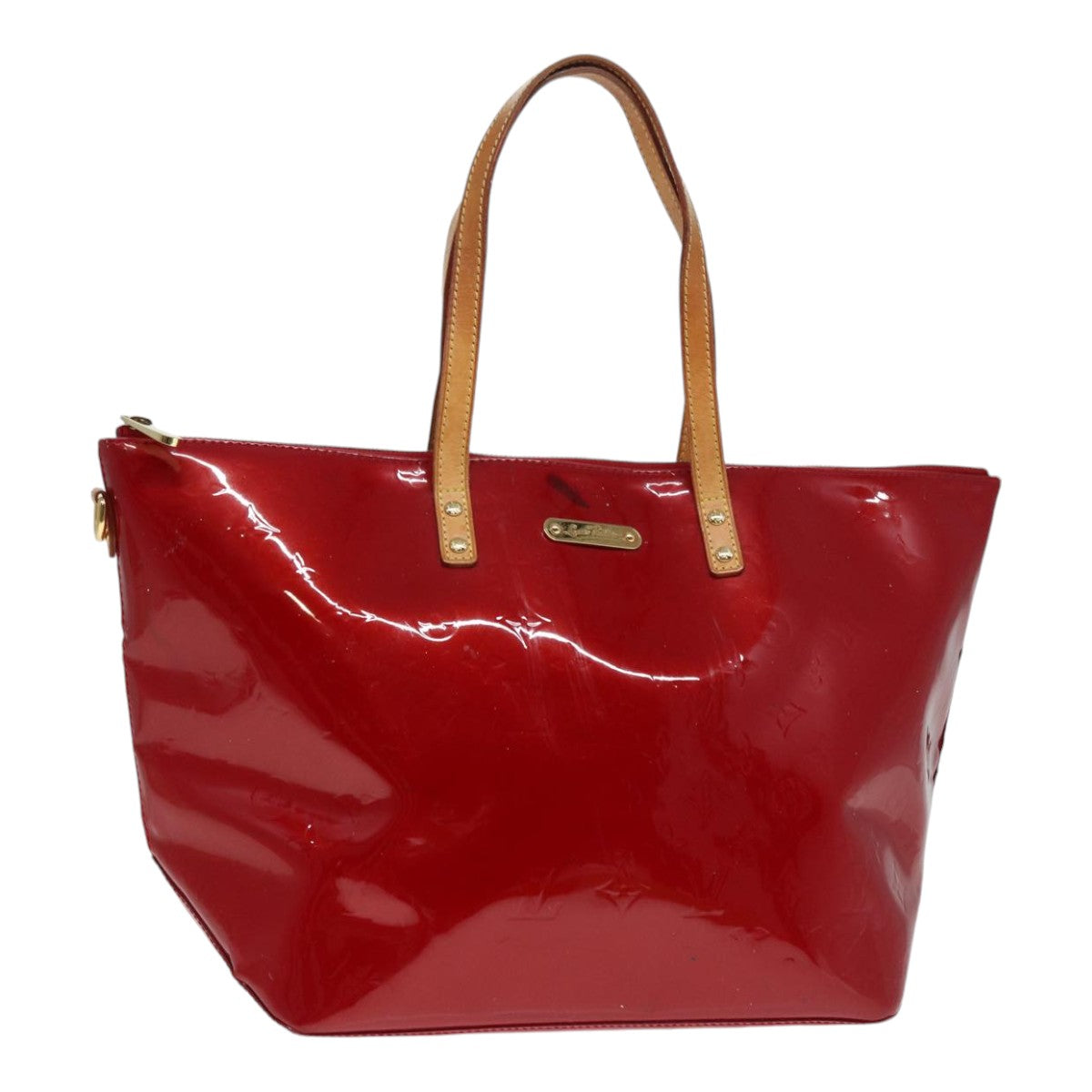 LOUIS VUITTON Monogram Vernis Bellevue GM Hand Bag Red M93587 LV 89431