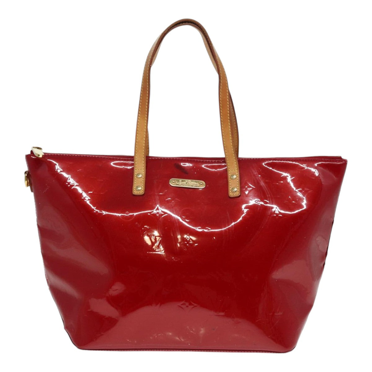 LOUIS VUITTON Monogram Vernis Bellevue GM Hand Bag Red M93587 LV 89431
