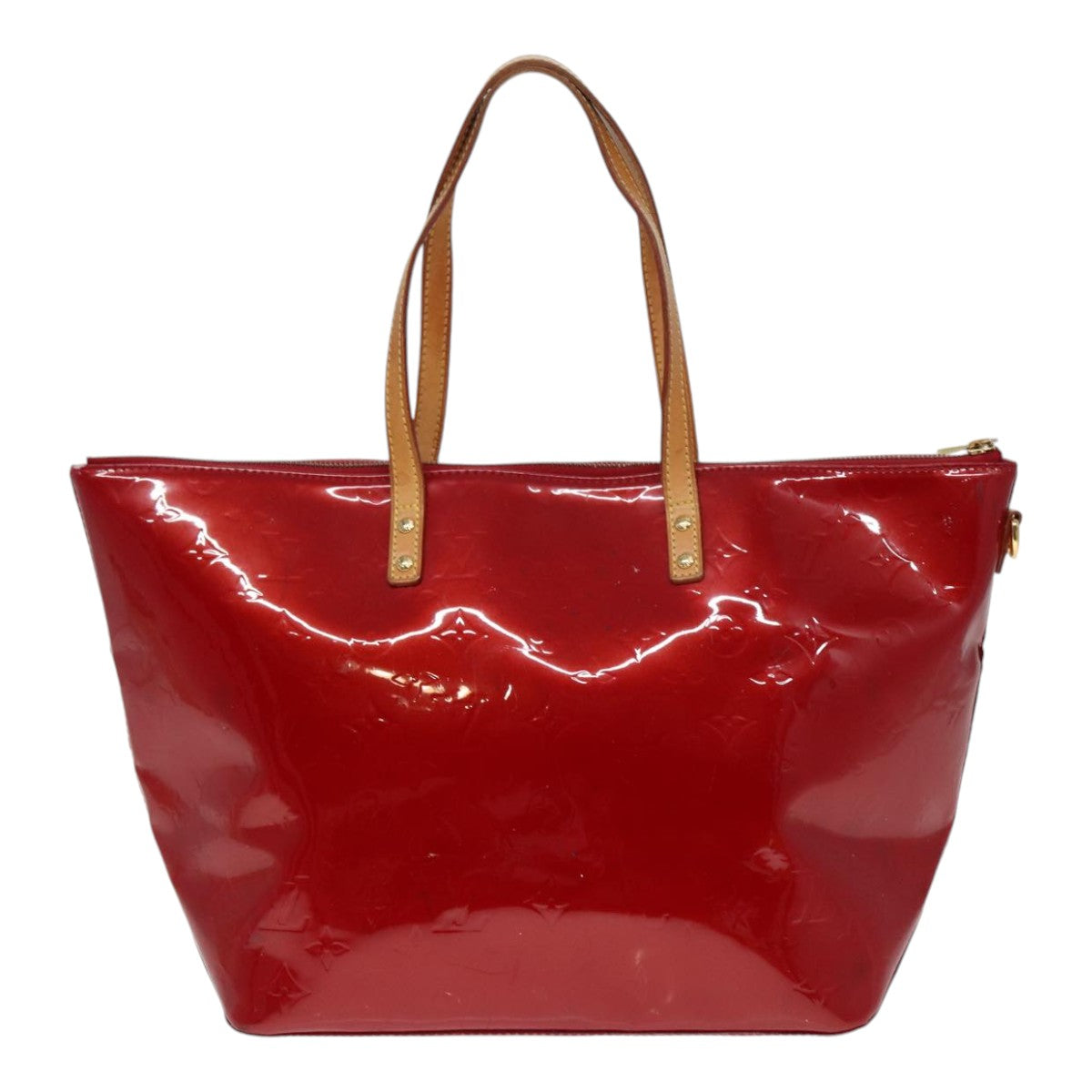 LOUIS VUITTON Monogram Vernis Bellevue GM Hand Bag Red M93587 LV 89431