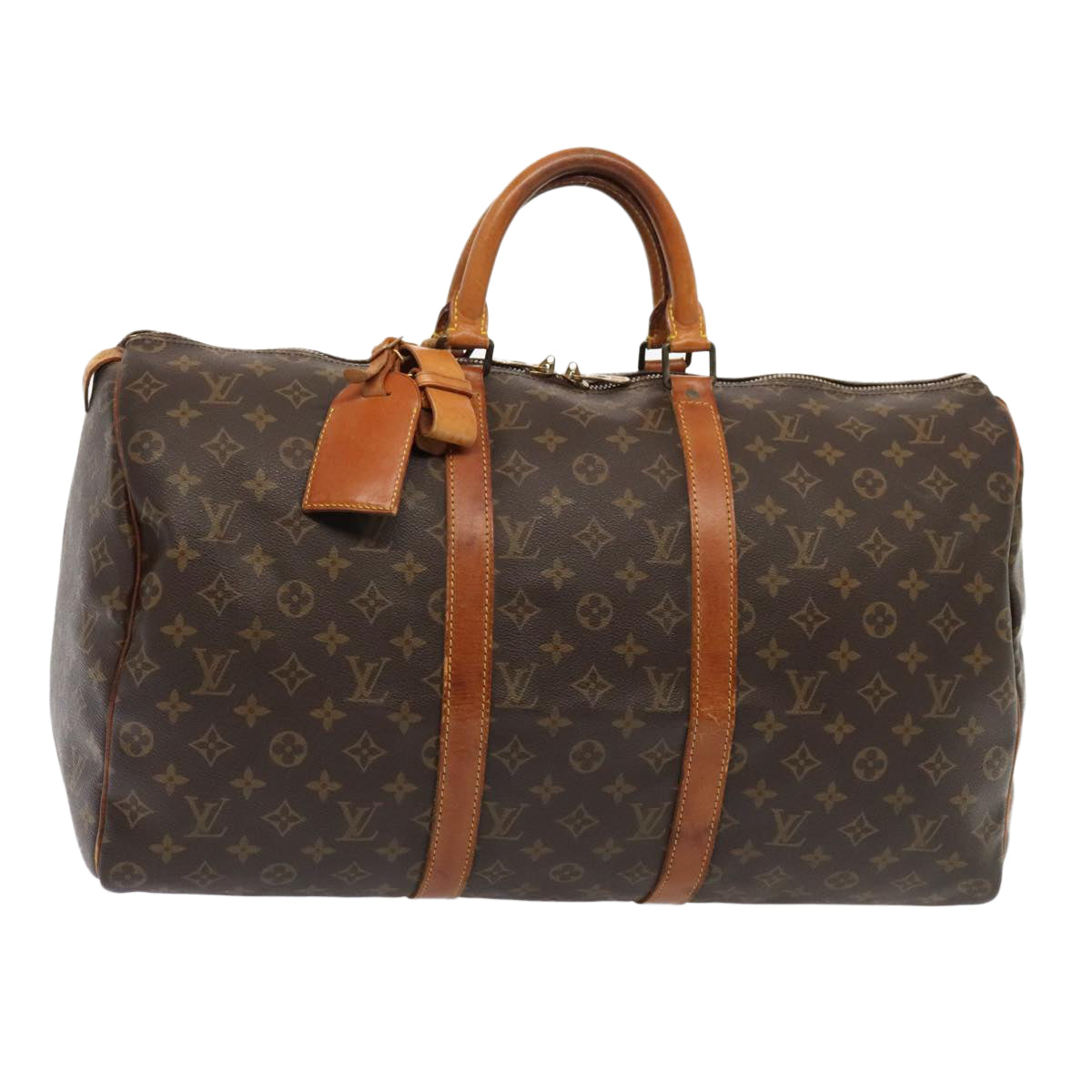LOUIS VUITTON Monogram Keepall 50 Boston Bag M41426 LV 89435