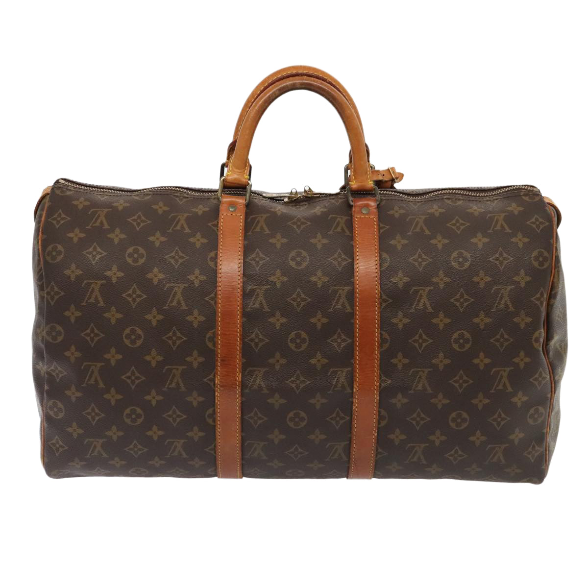 LOUIS VUITTON Monogram Keepall 50 Boston Bag M41426 LV 89435