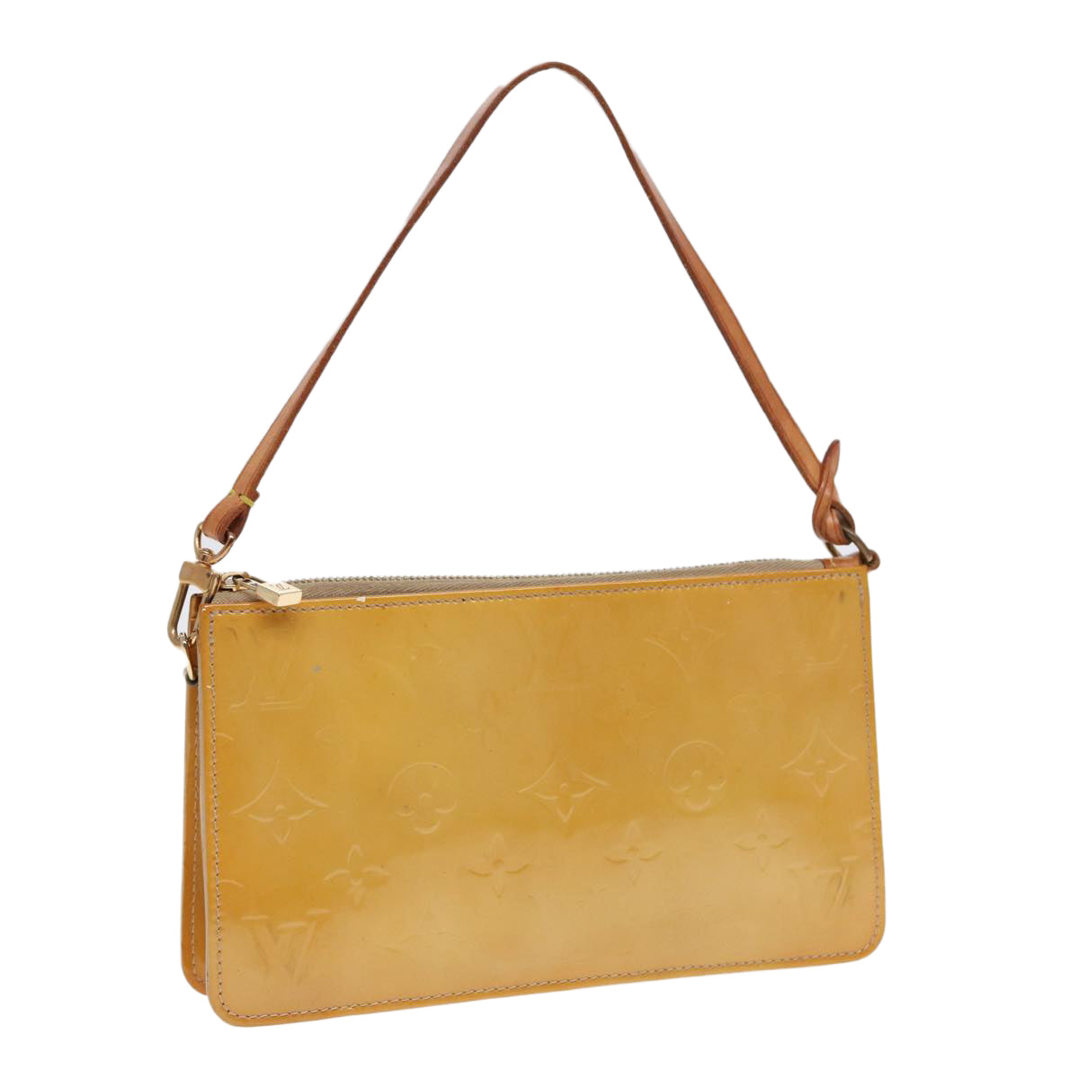 LOUIS VUITTON Monogram Vernis Lexington Accessory Pouch Beige M91010 89439