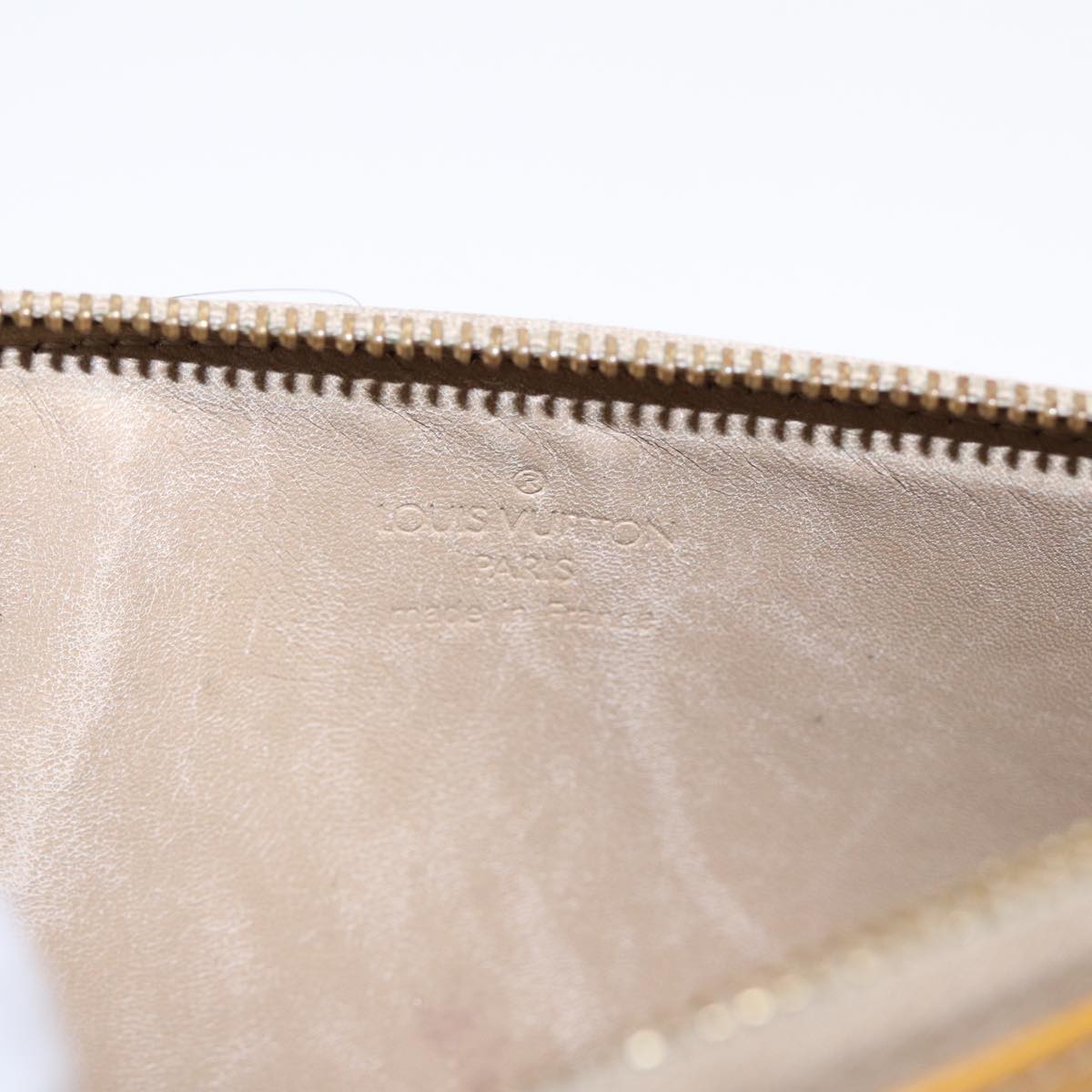 LOUIS VUITTON Monogram Vernis Lexington Accessory Pouch Beige M91010 89439