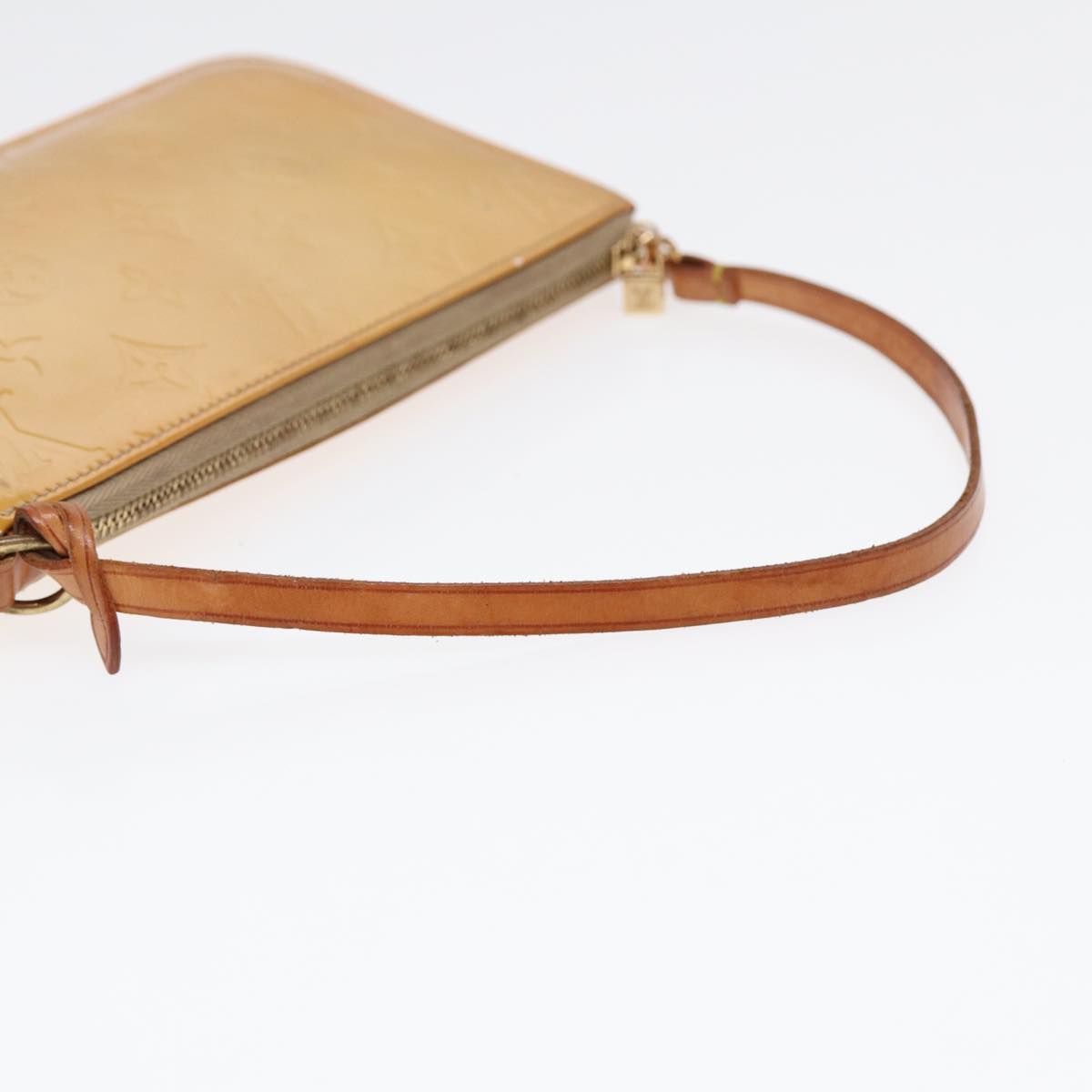 LOUIS VUITTON Monogram Vernis Lexington Accessory Pouch Beige M91010 89439