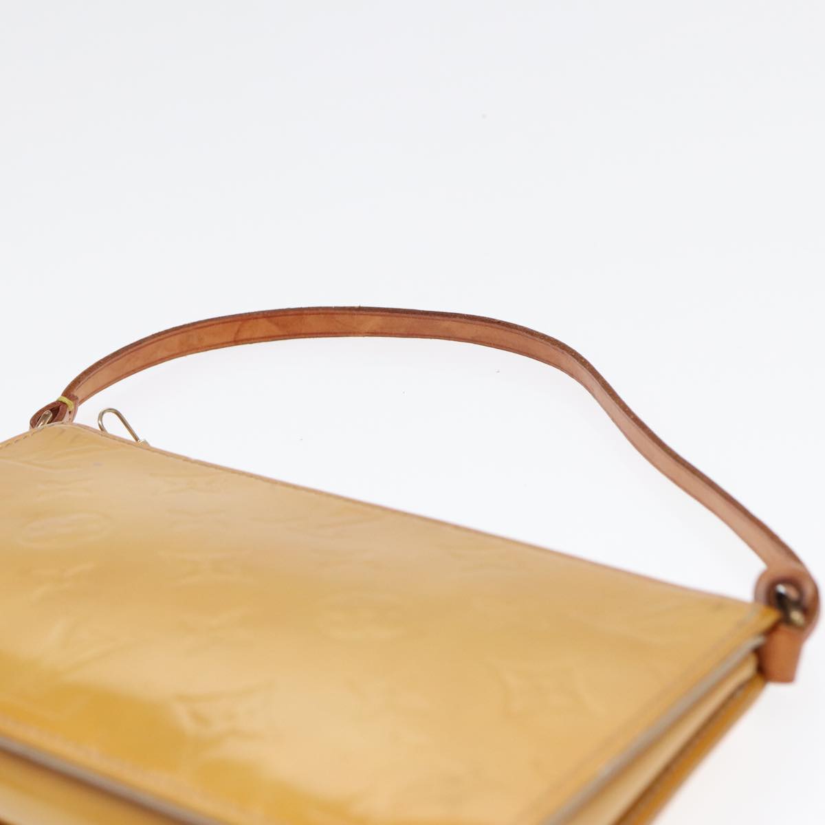LOUIS VUITTON Monogram Vernis Lexington Accessory Pouch Beige M91010 89439