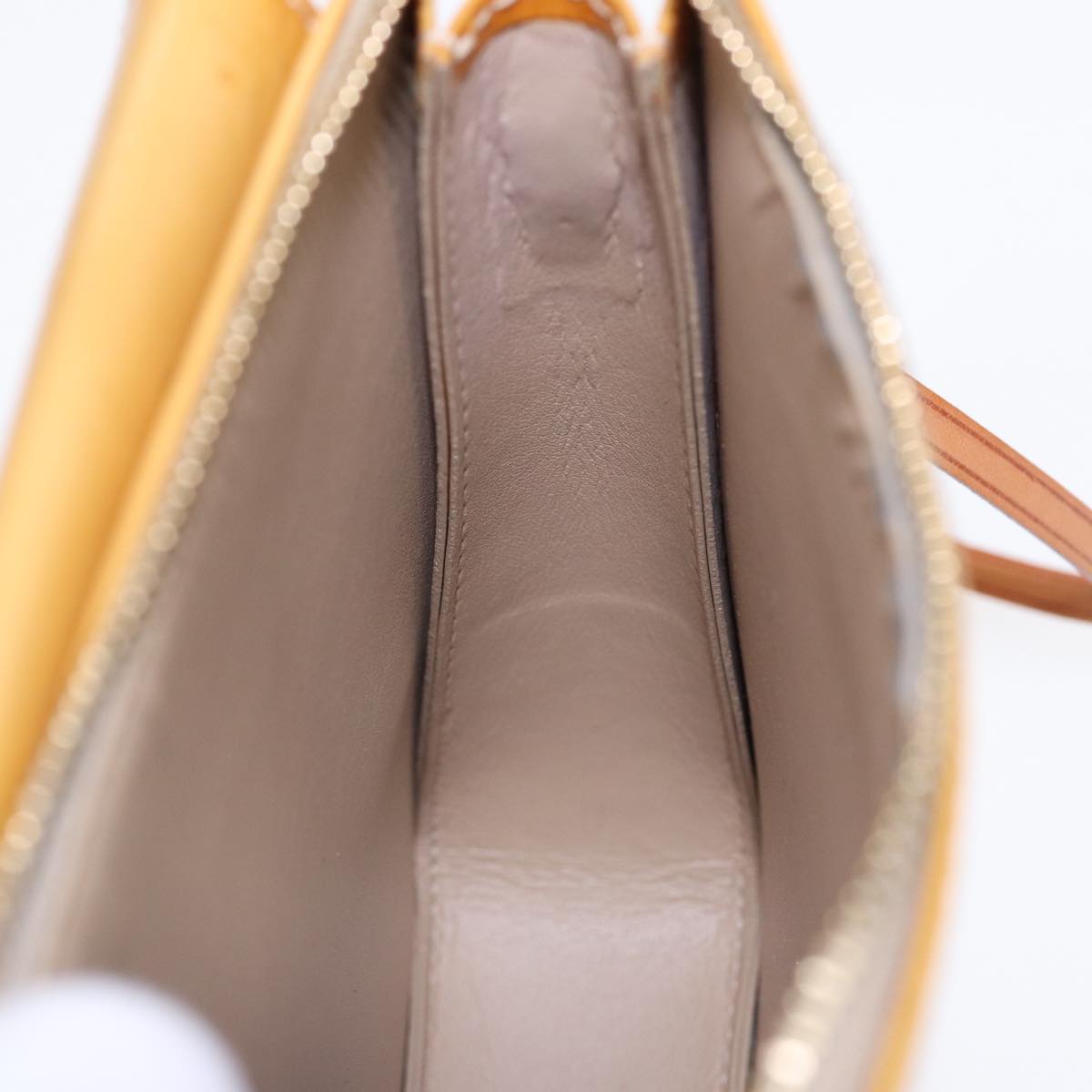 LOUIS VUITTON Monogram Vernis Motto Accessory Pouch Beige M91136 LV 89452