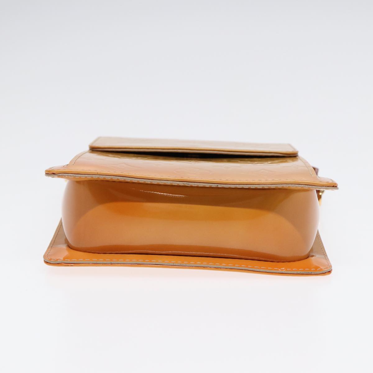 LOUIS VUITTON Monogram Vernis Motto Accessory Pouch Beige M91136 LV 89452