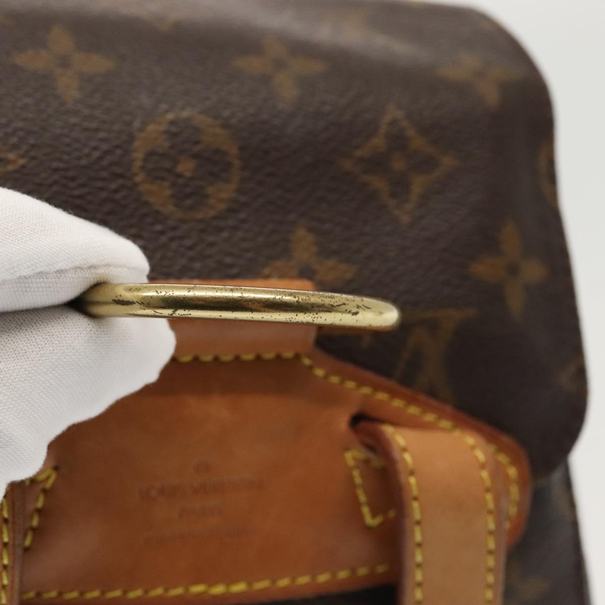 LOUIS VUITTON Monogram Montsouris MM Backpack M51136 LV 89454