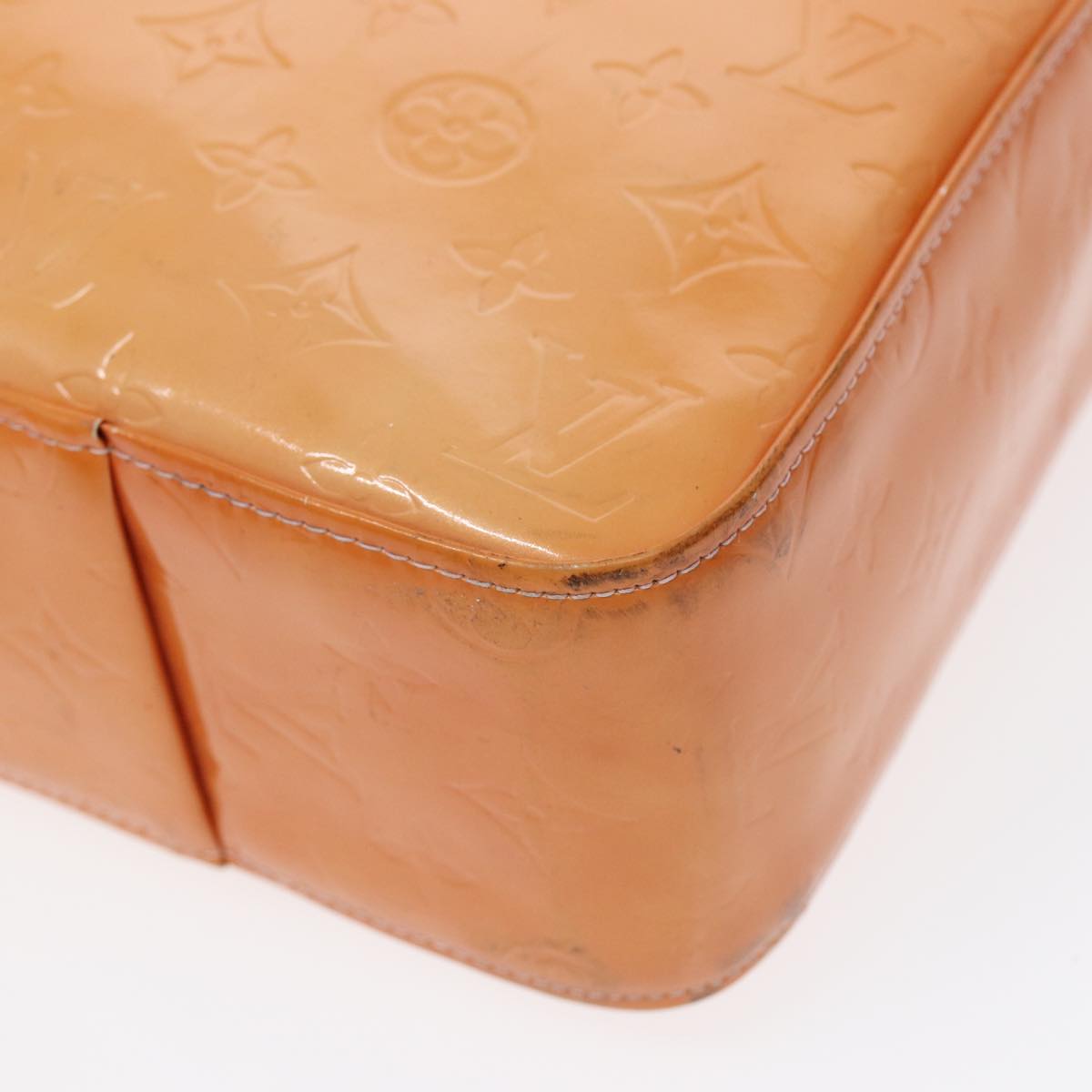 LOUIS VUITTON Monogram Vernis Columbus Bag Marshmallow Pink M91032 89459