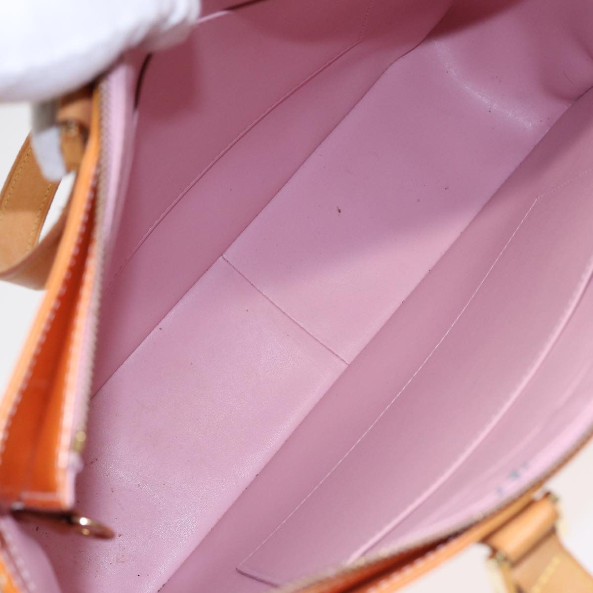 LOUIS VUITTON Monogram Vernis Columbus Bag Marshmallow Pink M91032 89459