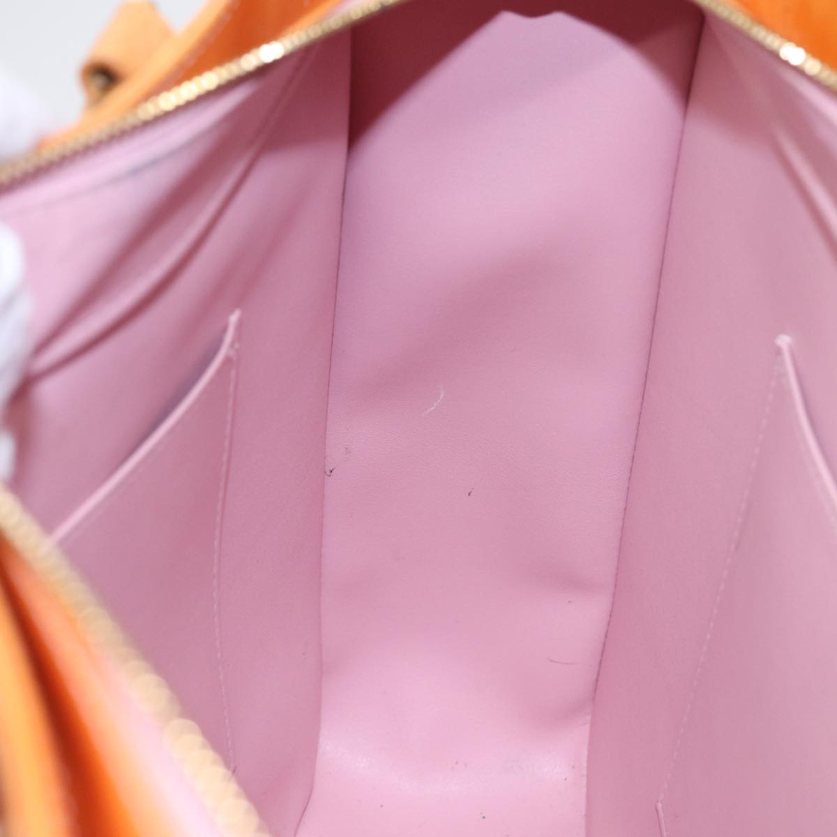 LOUIS VUITTON Monogram Vernis Columbus Bag Marshmallow Pink M91032 89459
