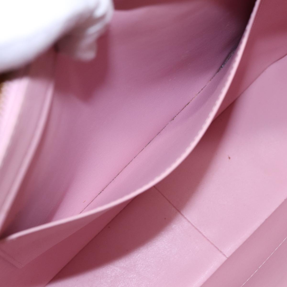 LOUIS VUITTON Monogram Vernis Columbus Bag Marshmallow Pink M91032 89459