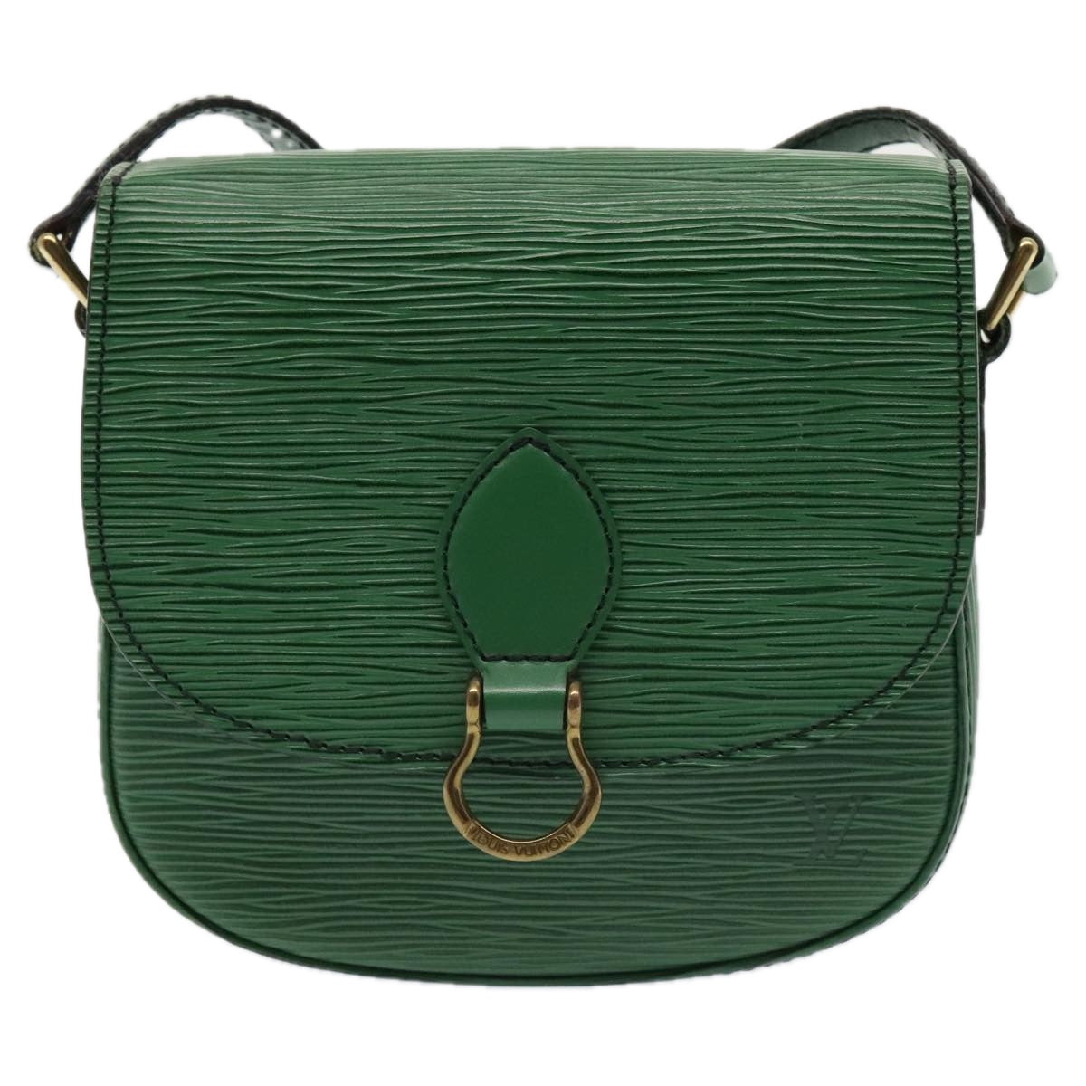 LOUIS VUITTON Epi Saint Cloud PM Shoulder Bag Green M52214 LV 89461