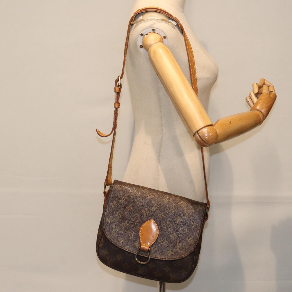 LOUIS VUITTON Monogram Saint Cloud GM Shoulder Bag M51242 LV 89467