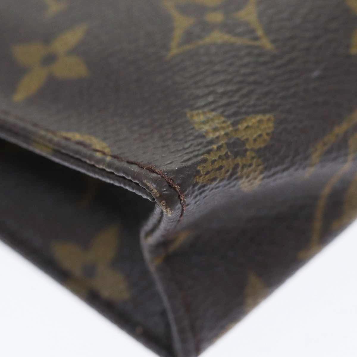 LOUIS VUITTON Monogram Poche Toilette 15 Pouch M47546 LV 89477