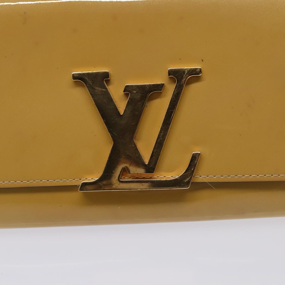 LOUIS VUITTON Vernis Portefeuille Louise Wallet Beige Dunne M61318 LV 89479