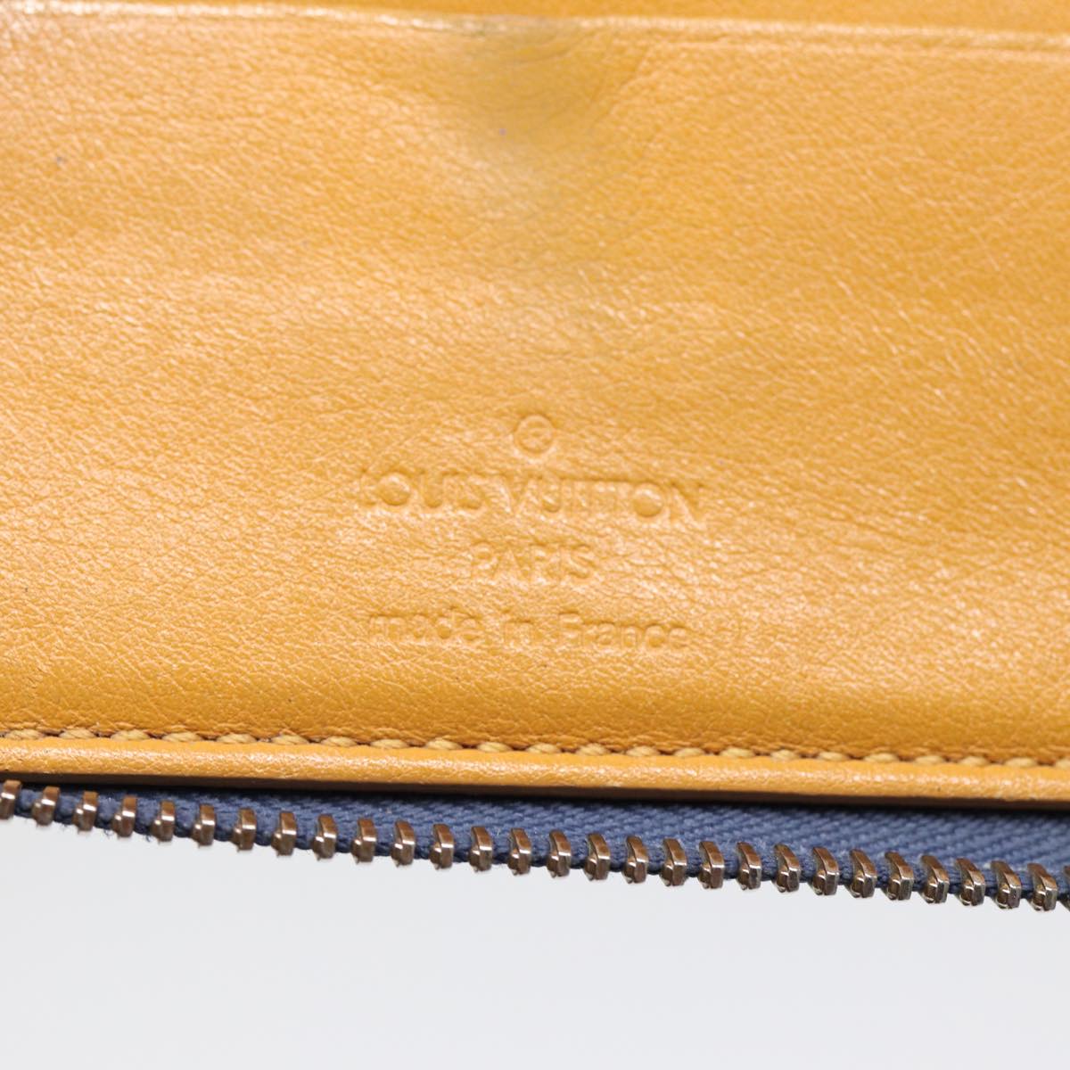 LOUIS VUITTON Monogram Denim Mini Zippy Wallet Wallet Blue M95342 LV 89480