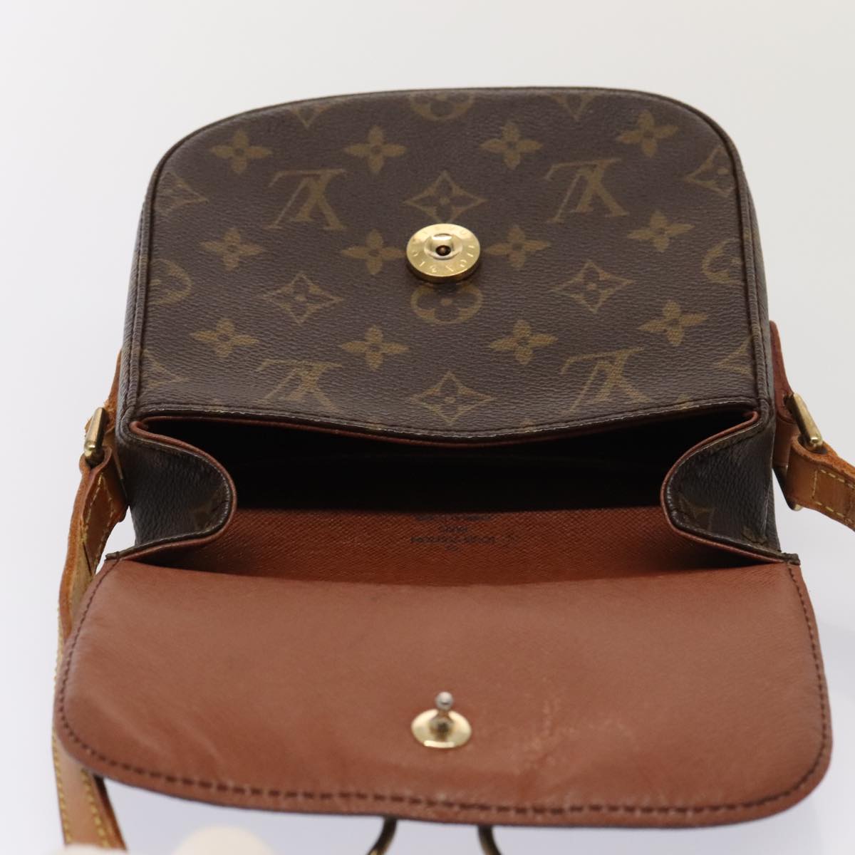 LOUIS VUITTON Monogram Saint Cloud PM Shoulder Bag M51244 LV 89490