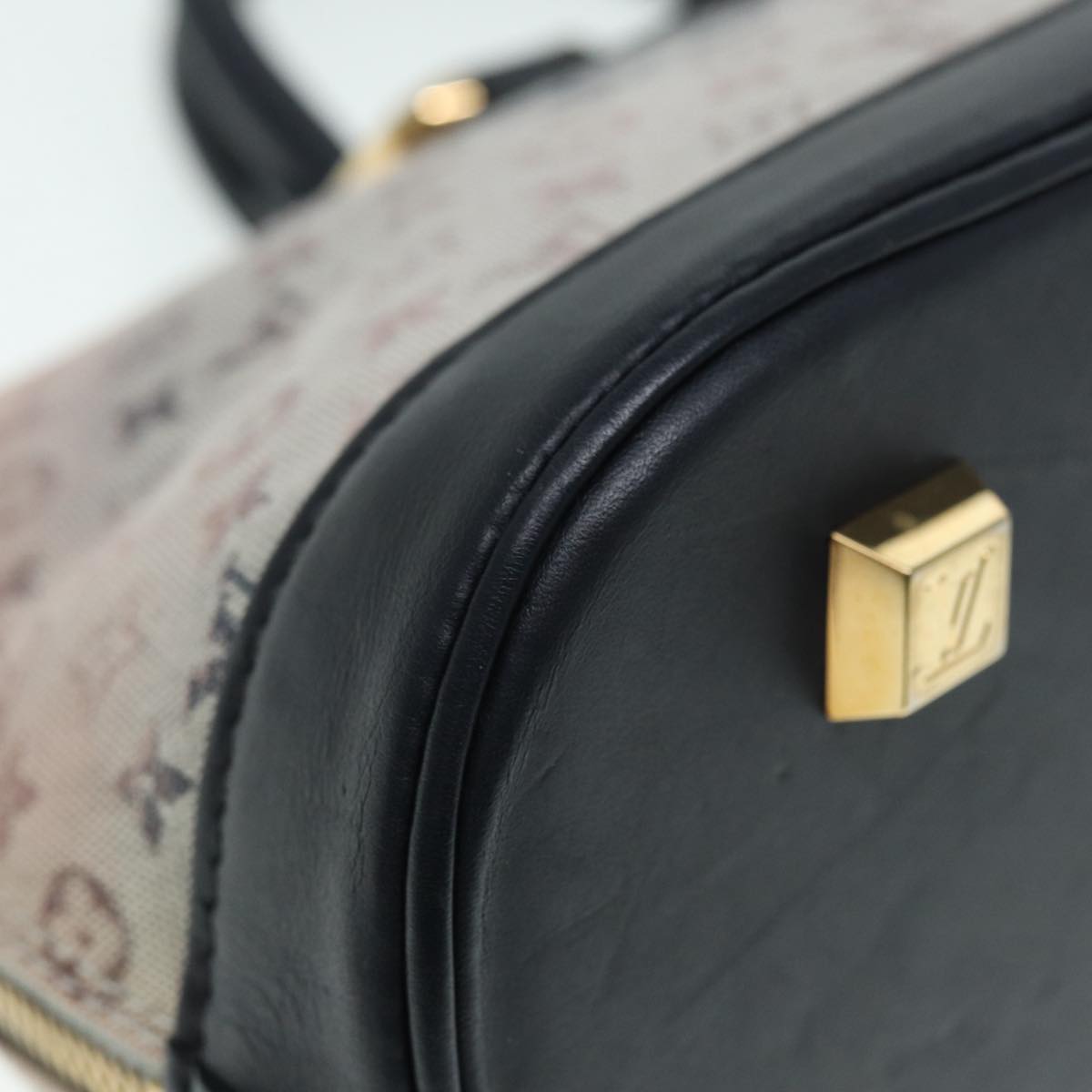 LOUIS VUITTON Monogram Mini Alma Ron Hand Bag Blue M92205 LV 89497