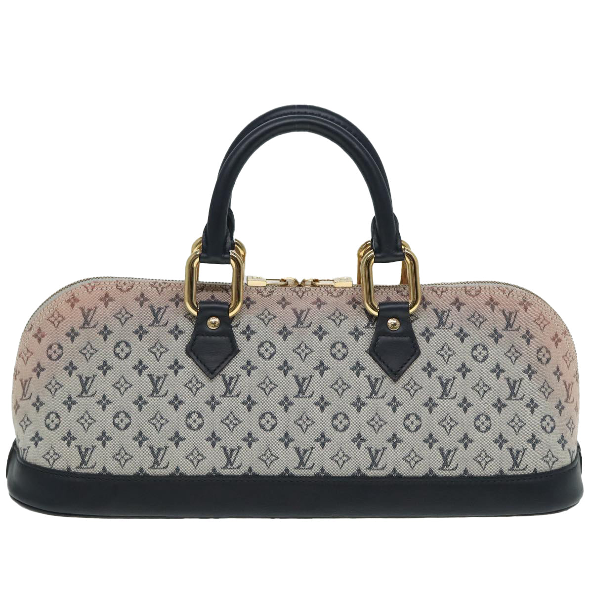 LOUIS VUITTON Monogram Mini Alma Ron Hand Bag Blue M92205 LV 89497