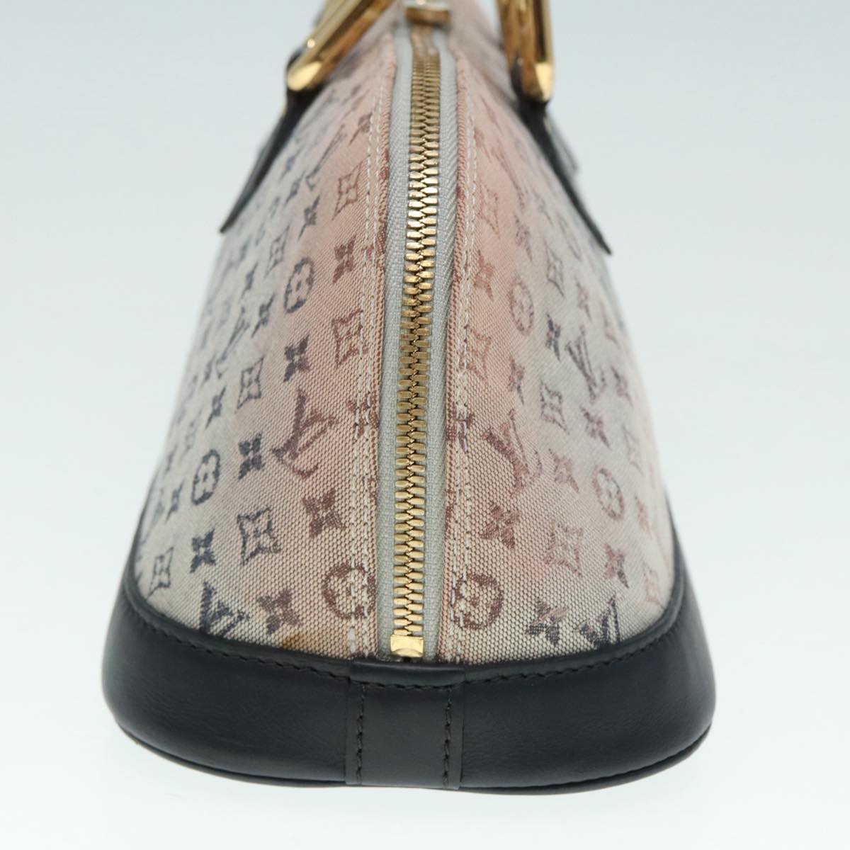 LOUIS VUITTON Monogram Mini Alma Ron Hand Bag Blue M92205 LV 89497