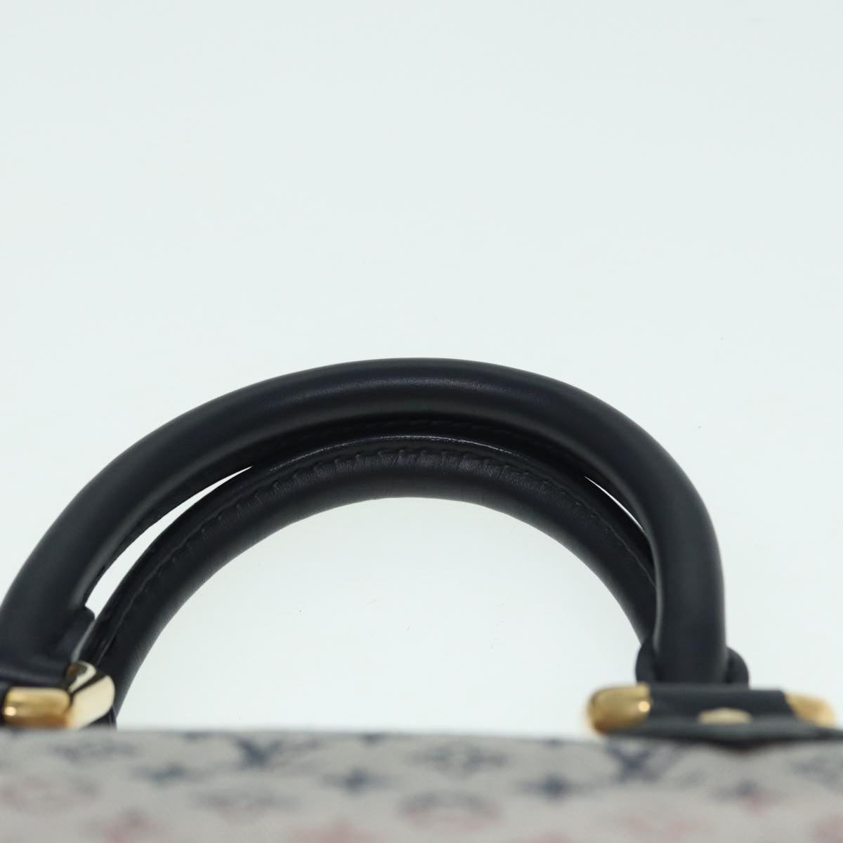 LOUIS VUITTON Monogram Mini Alma Ron Hand Bag Blue M92205 LV 89497