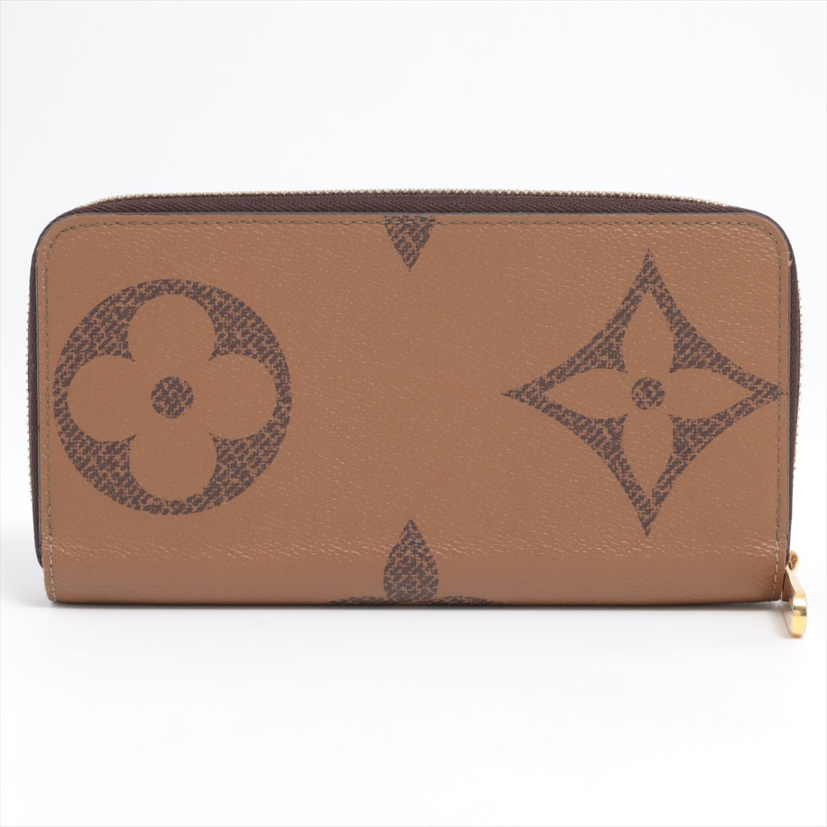 Louis Vuitton Giant Monogram Revers Zippie Wallet M69353 Brown Round Zip Wallet