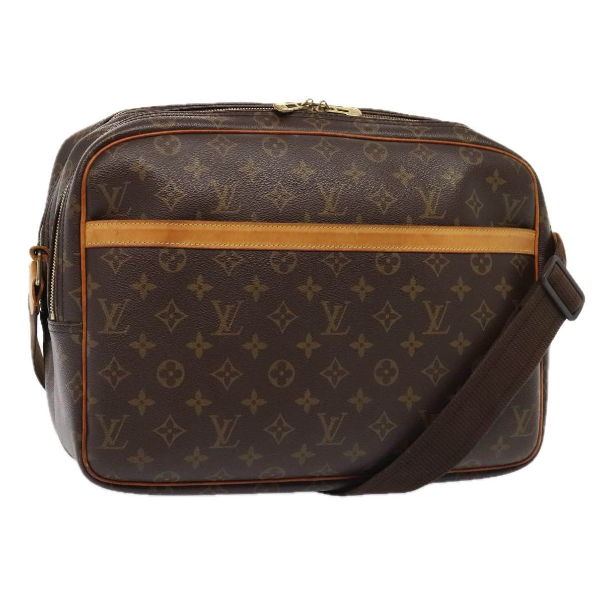 LOUIS VUITTON Monogram Reporter GM Shoulder Bag M45252 LV 89515
